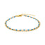 Bracelet de cheville fini en or jaune 18 carats