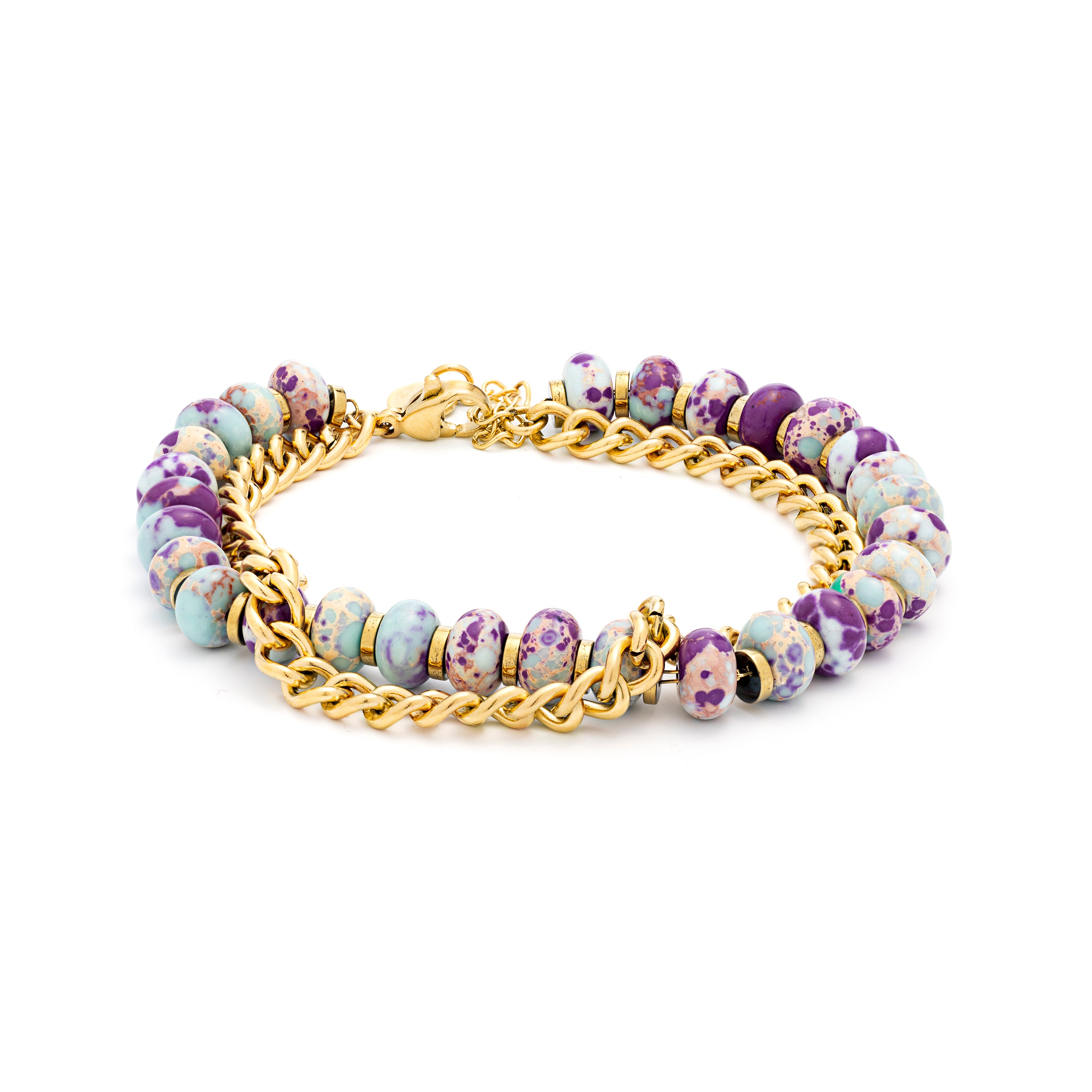 Pulsera acabada en oro amarillo de 18k - Hidao