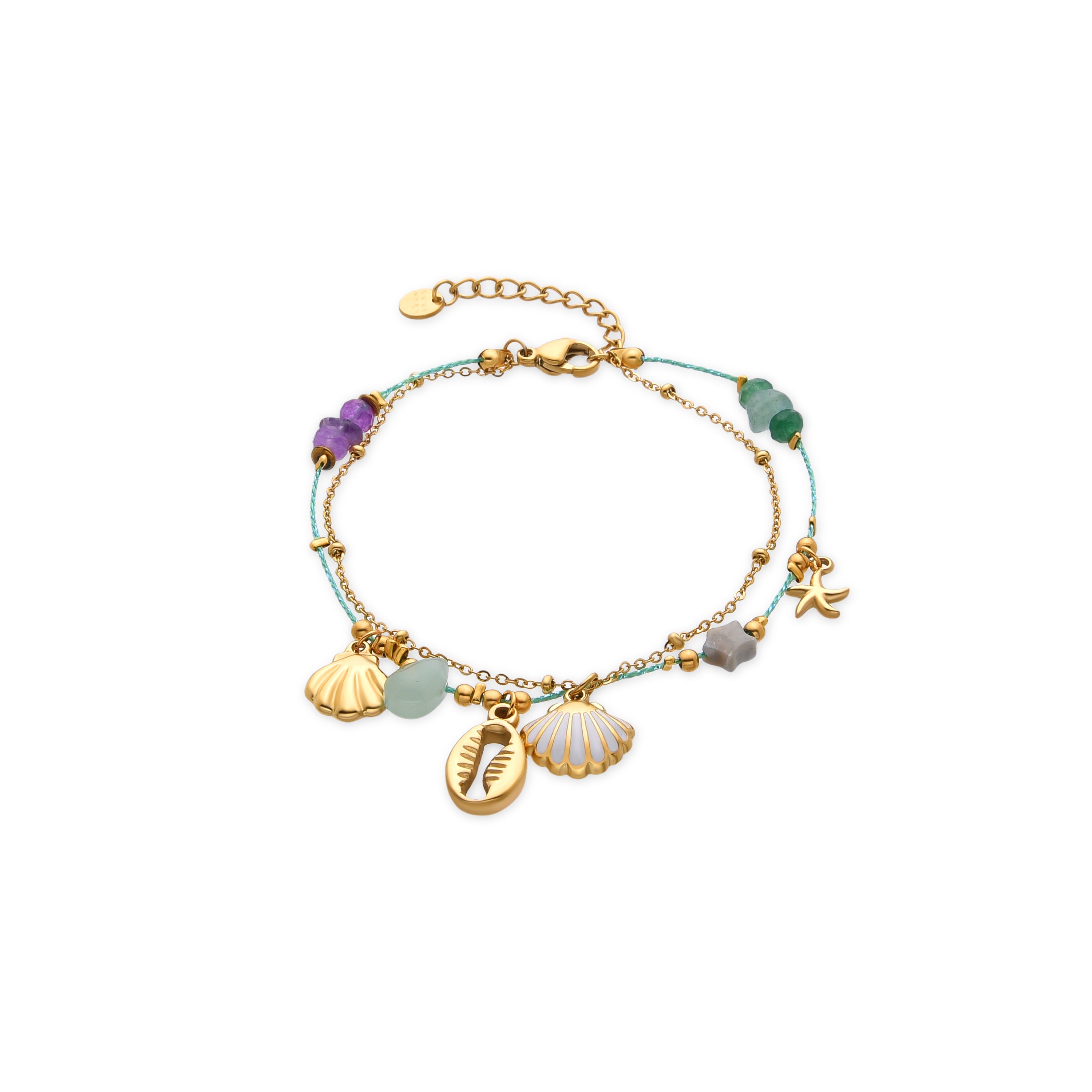 Bracelet avec Cristal Multicolore finition or 18k - Kerad