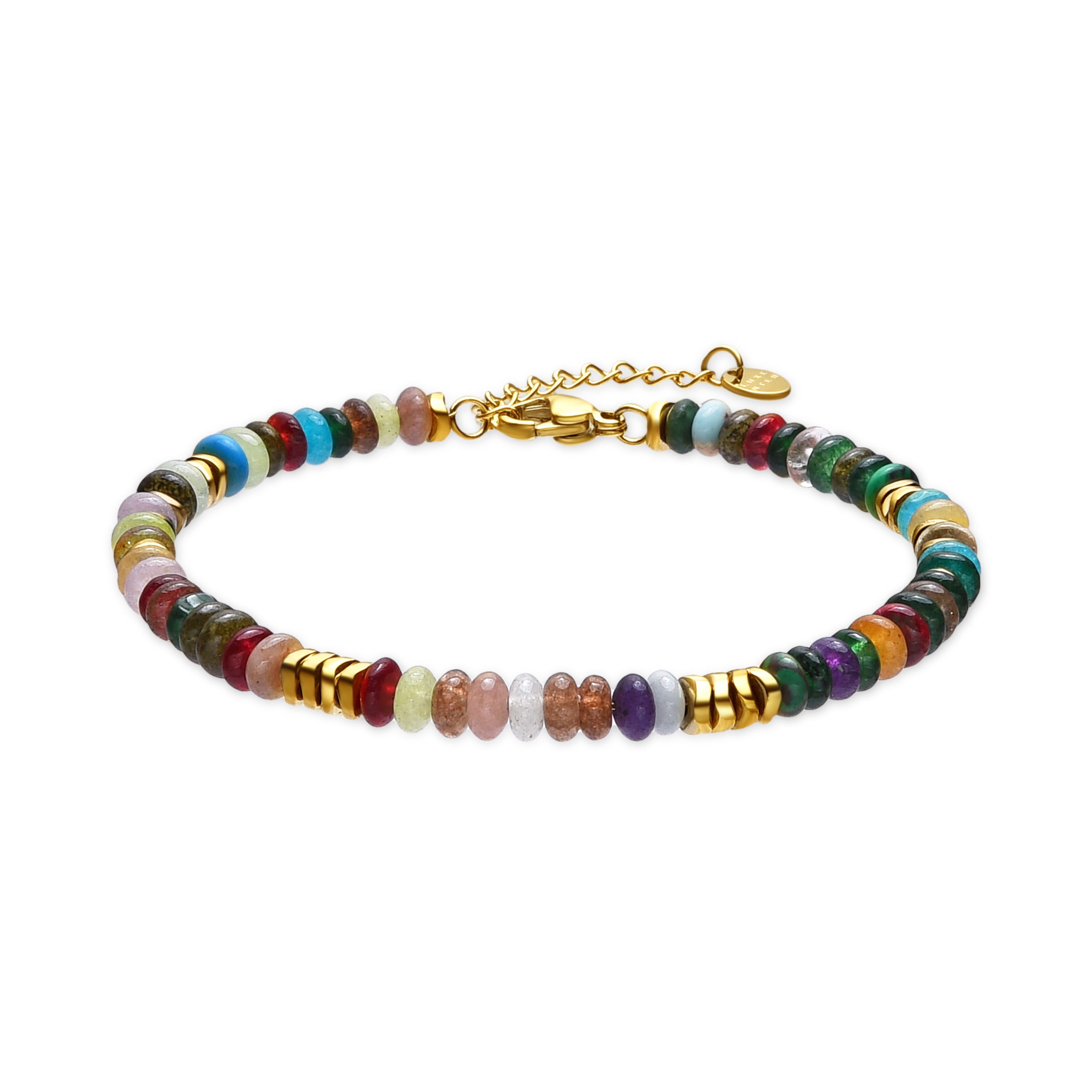 Bracelet avec cristal multicolore finition or 18k - Issne