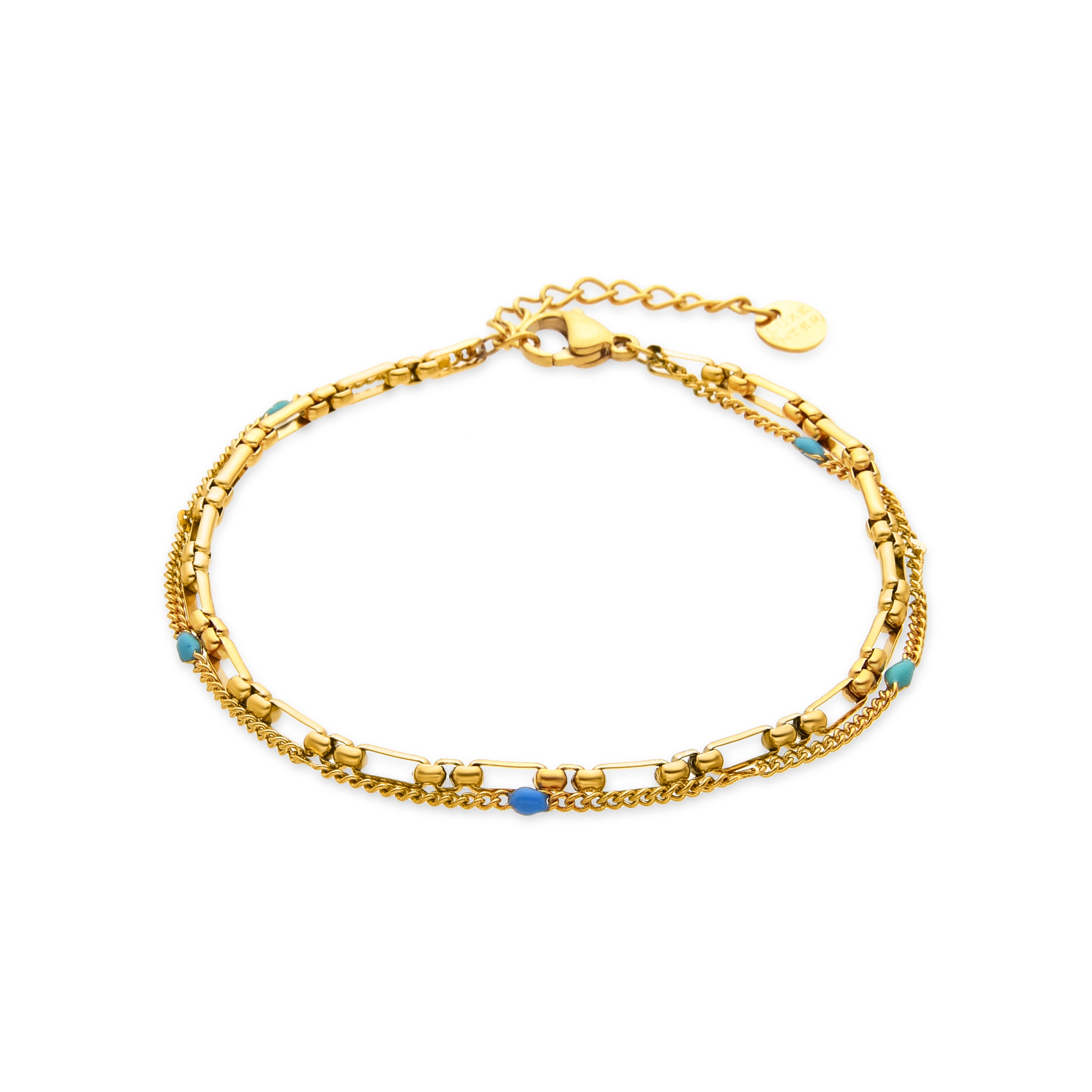 Bracelet avec laque multicolore finition or 18k - Cautar