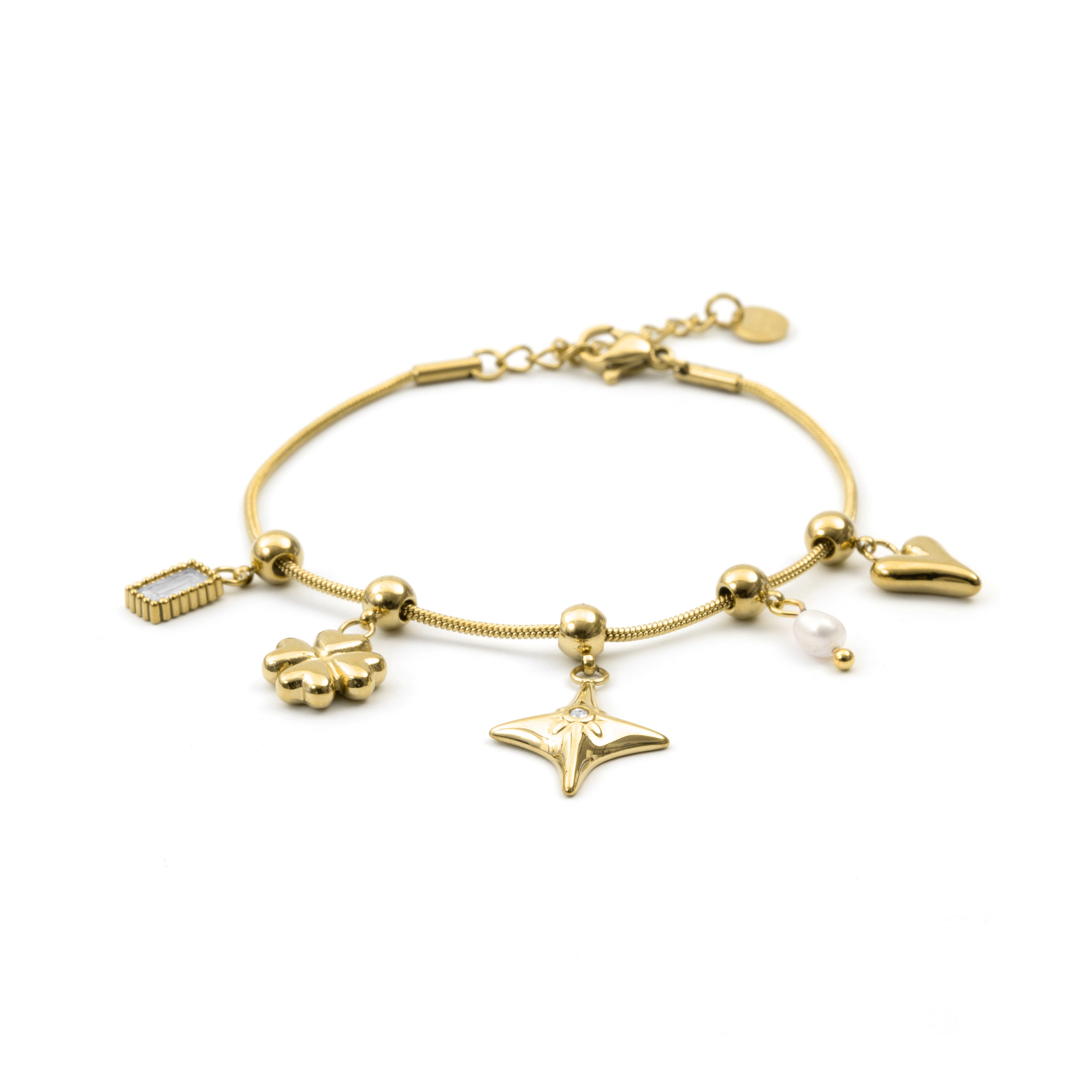 Pulsera de Circonita Brillante acabado en oro amarillo de 18k - Radlo