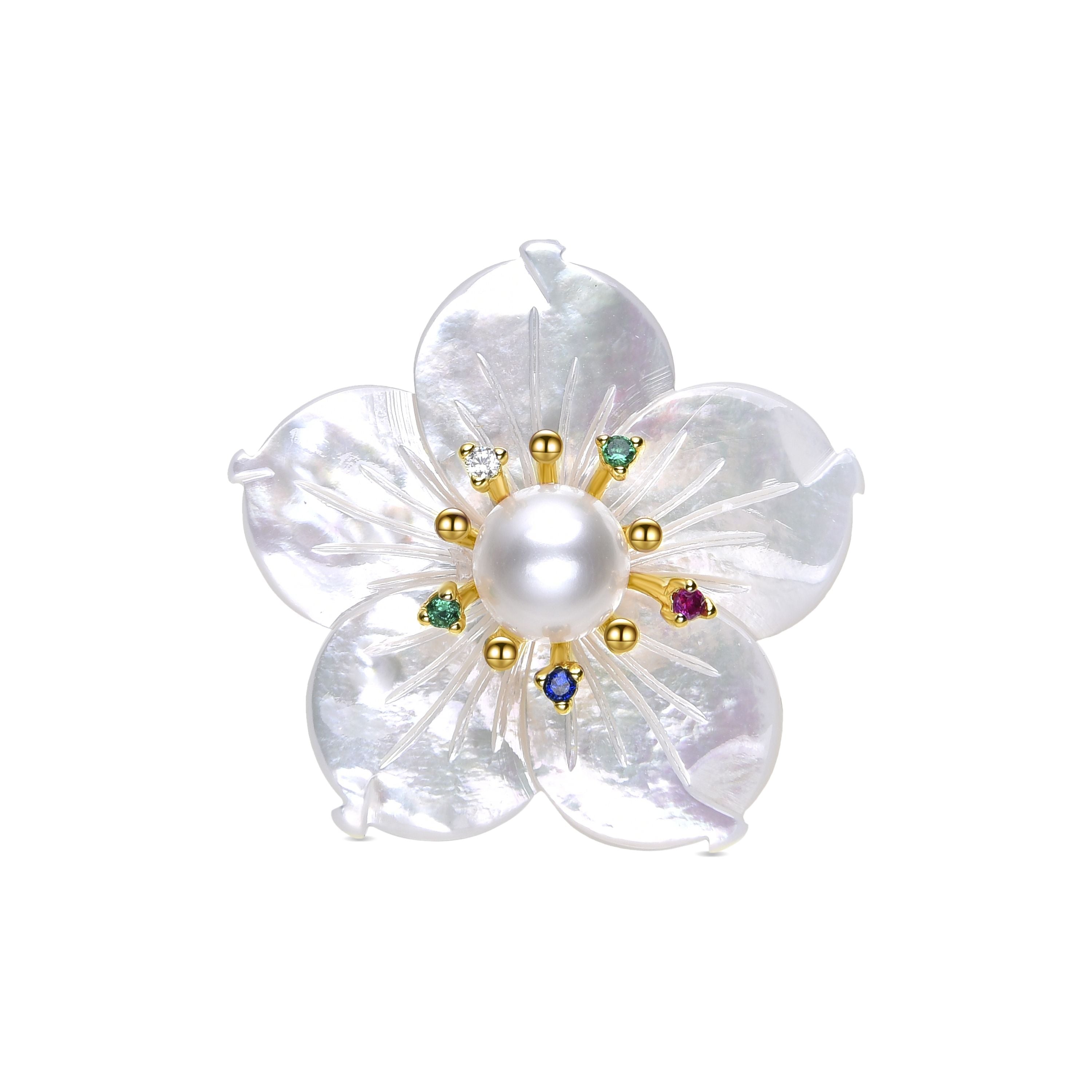 Anillo de Circonita Multicolor acabado en oro rosa de 18k - Lanbyu