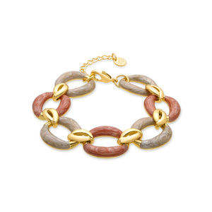 Pulsera acabado en oro amarillo 18K