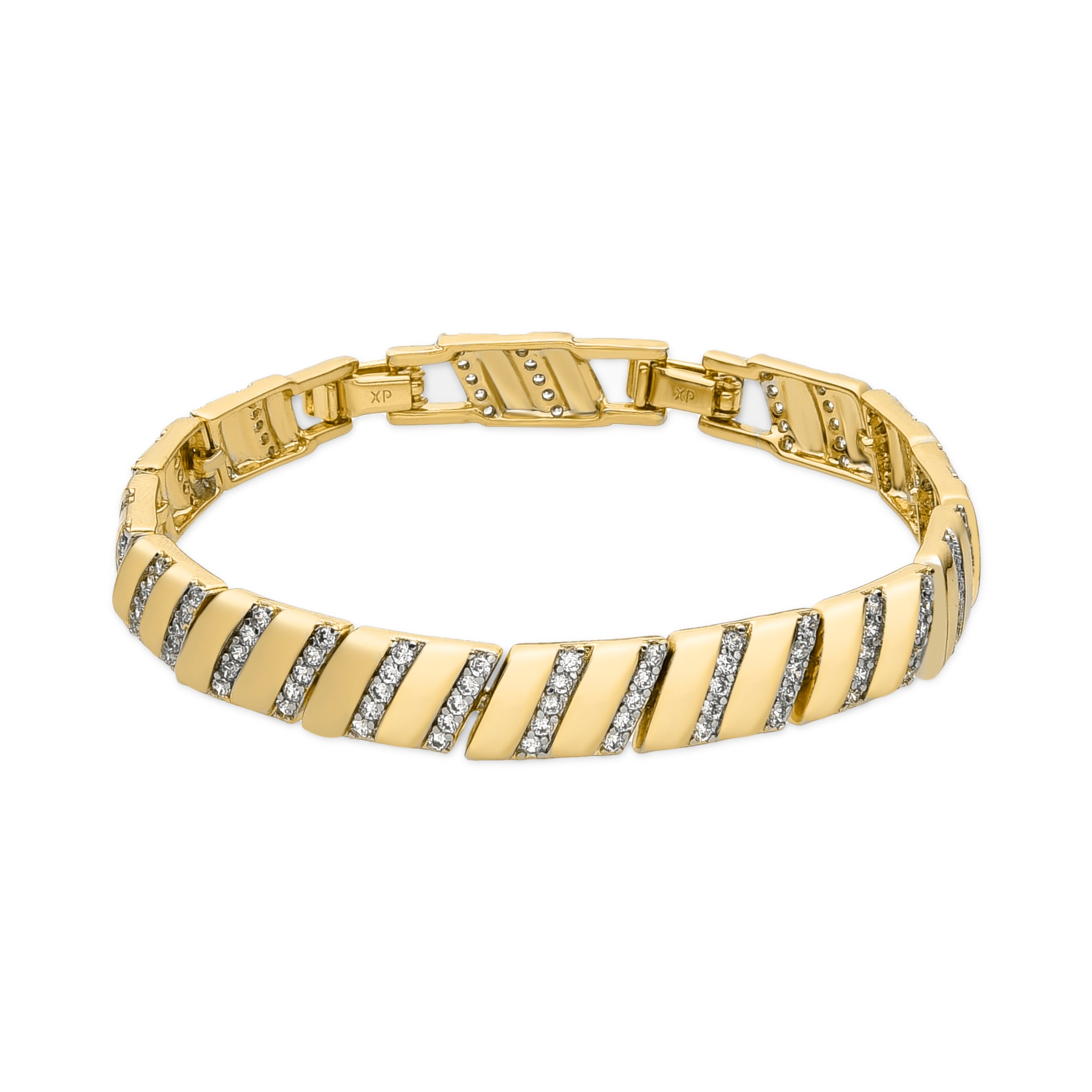 Bracelet avec Zircone Brillante finition or 18k - Xokri