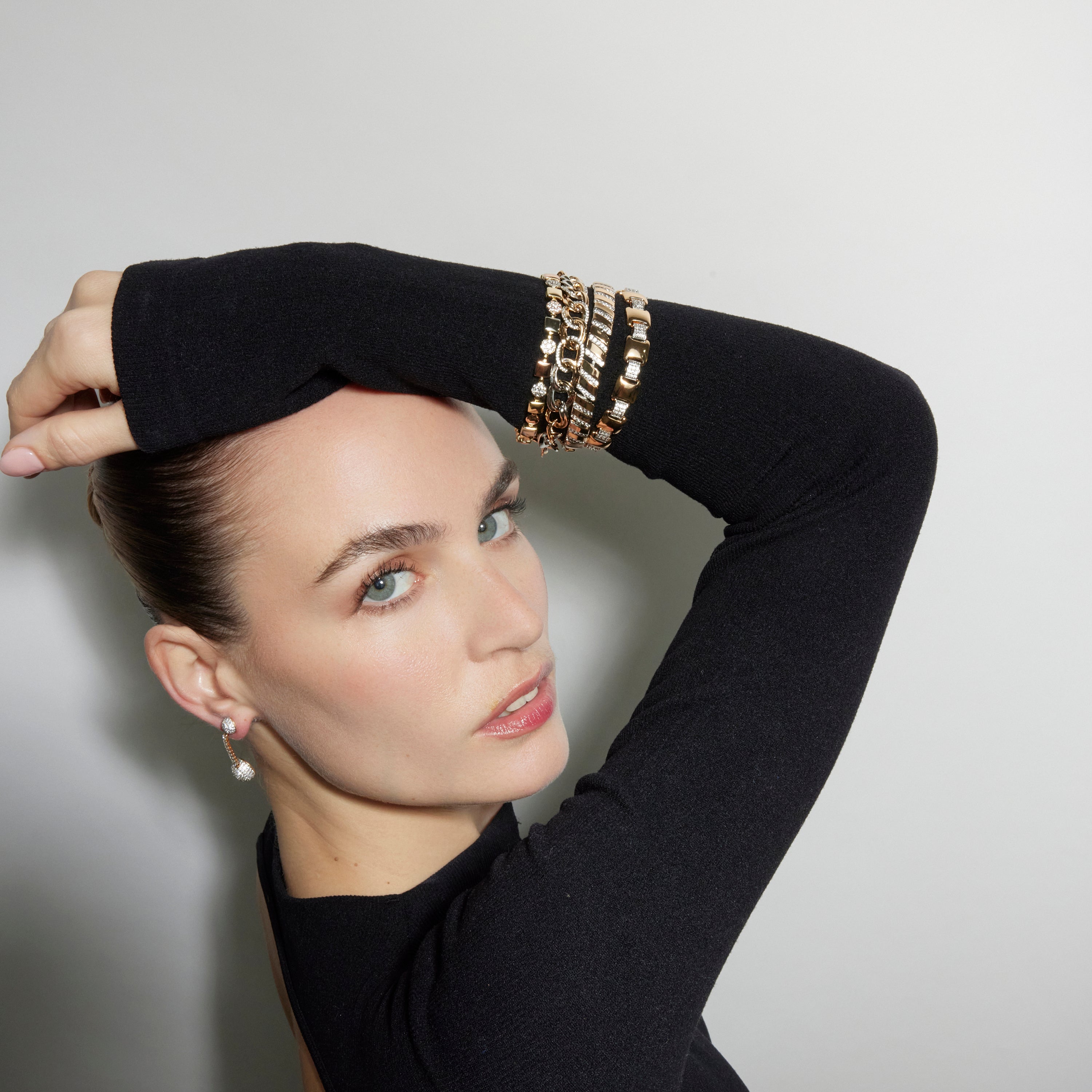 Bracelet avec Zircone Brillante finition or 18k - Xokri