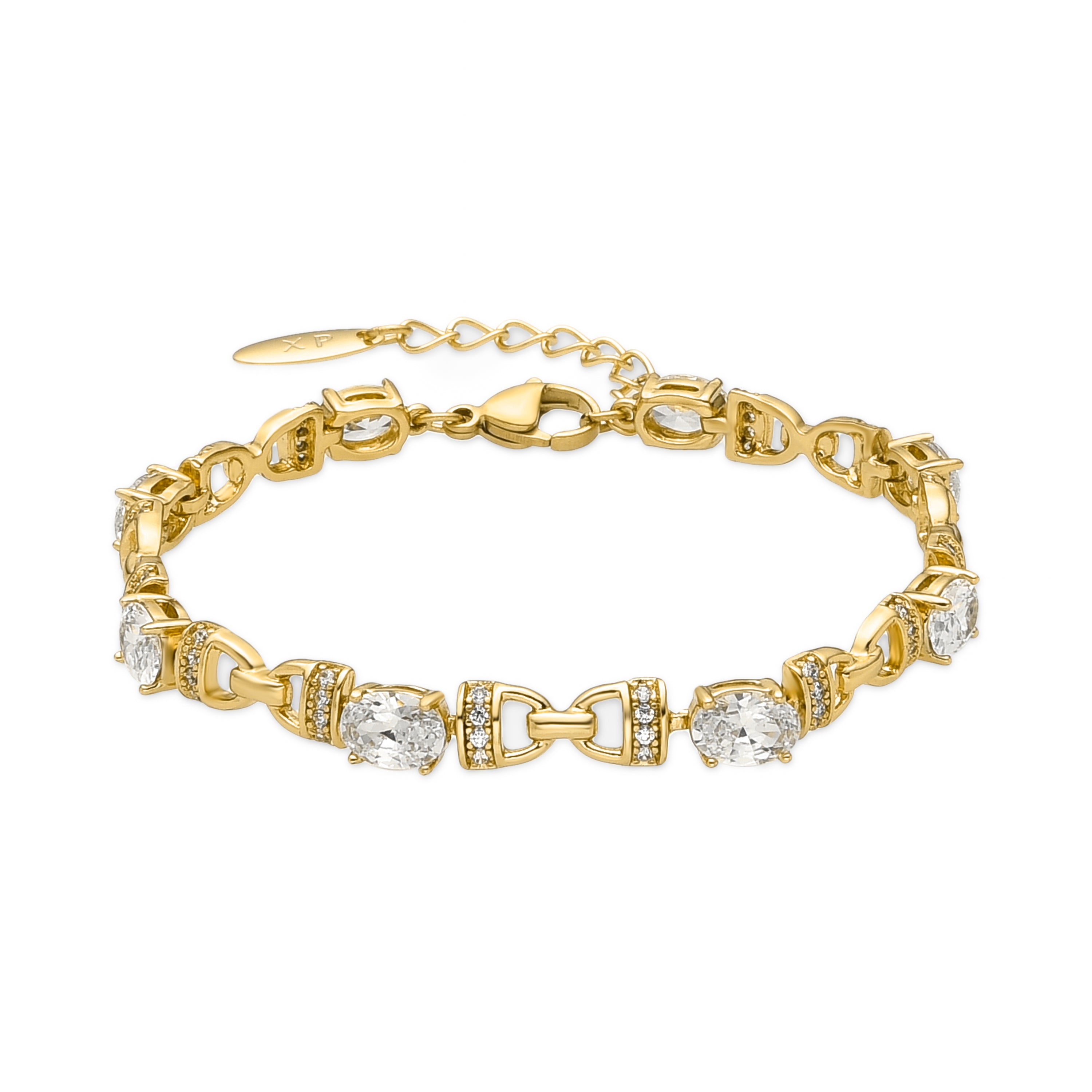 Bracelet avec Zircone Brillante finition or 18k - Naxa