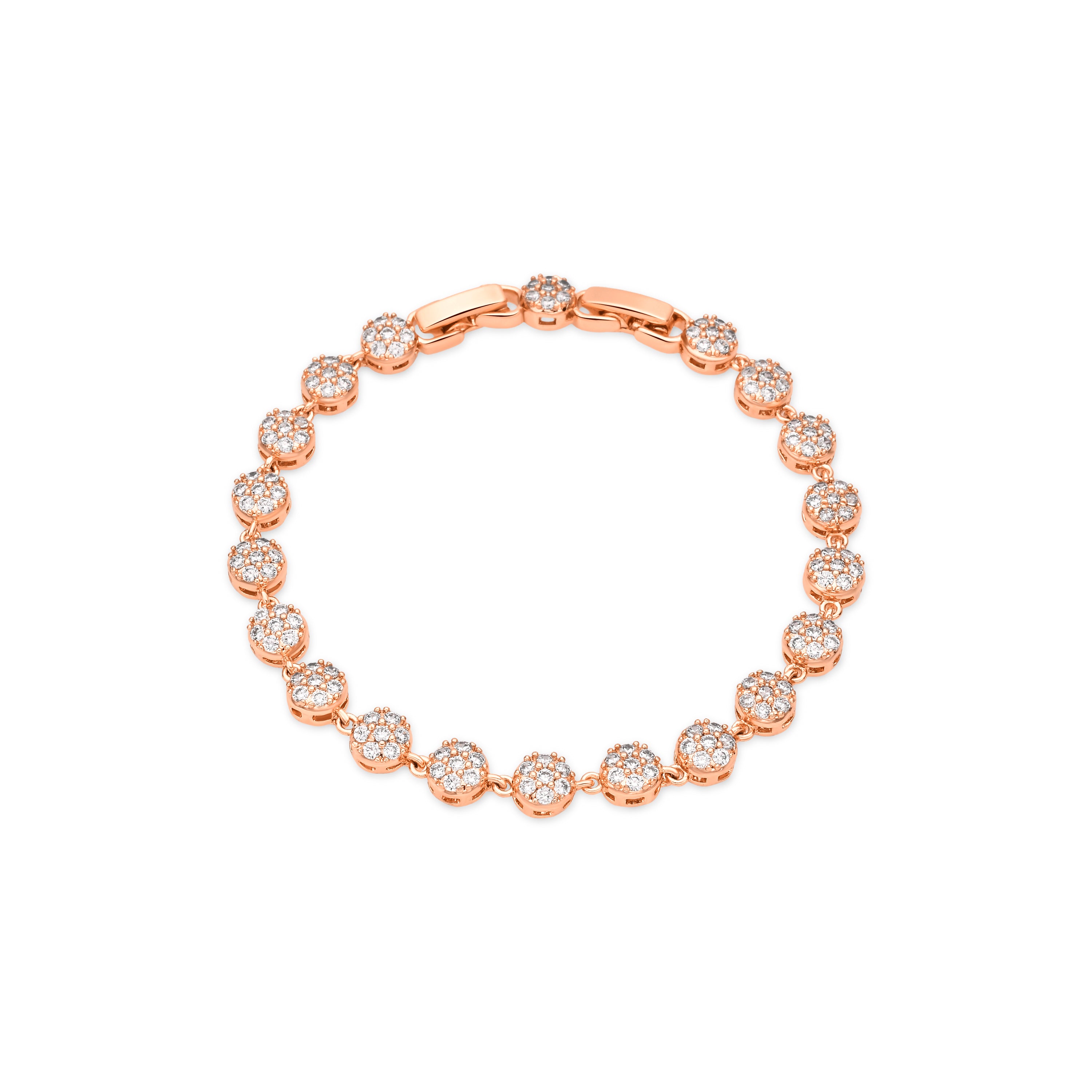 Pulsera de Circonita Brillante acabado en oro amarillo de 18k - Shico