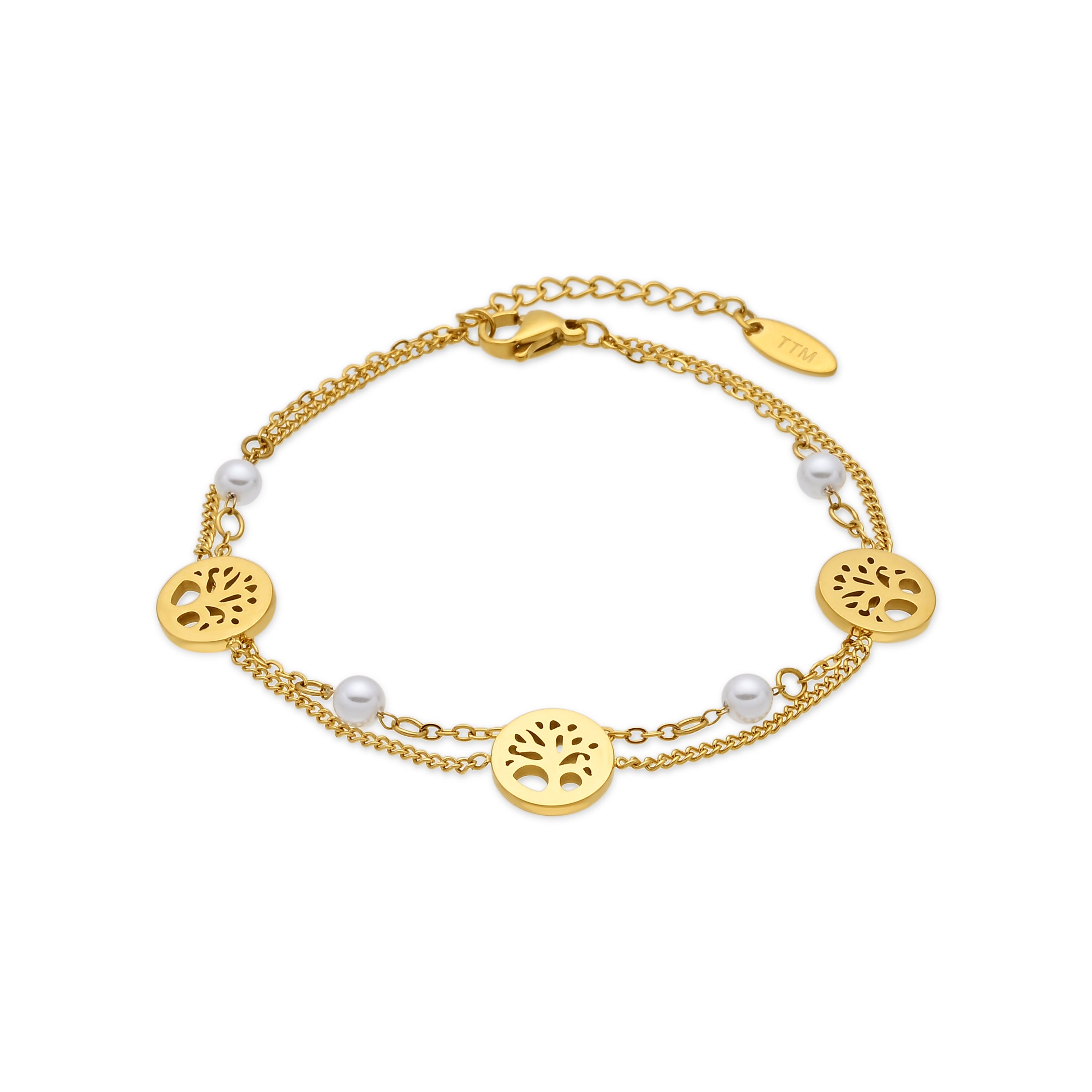 Pulsera acabado en oro amarillo de 18k - Thive