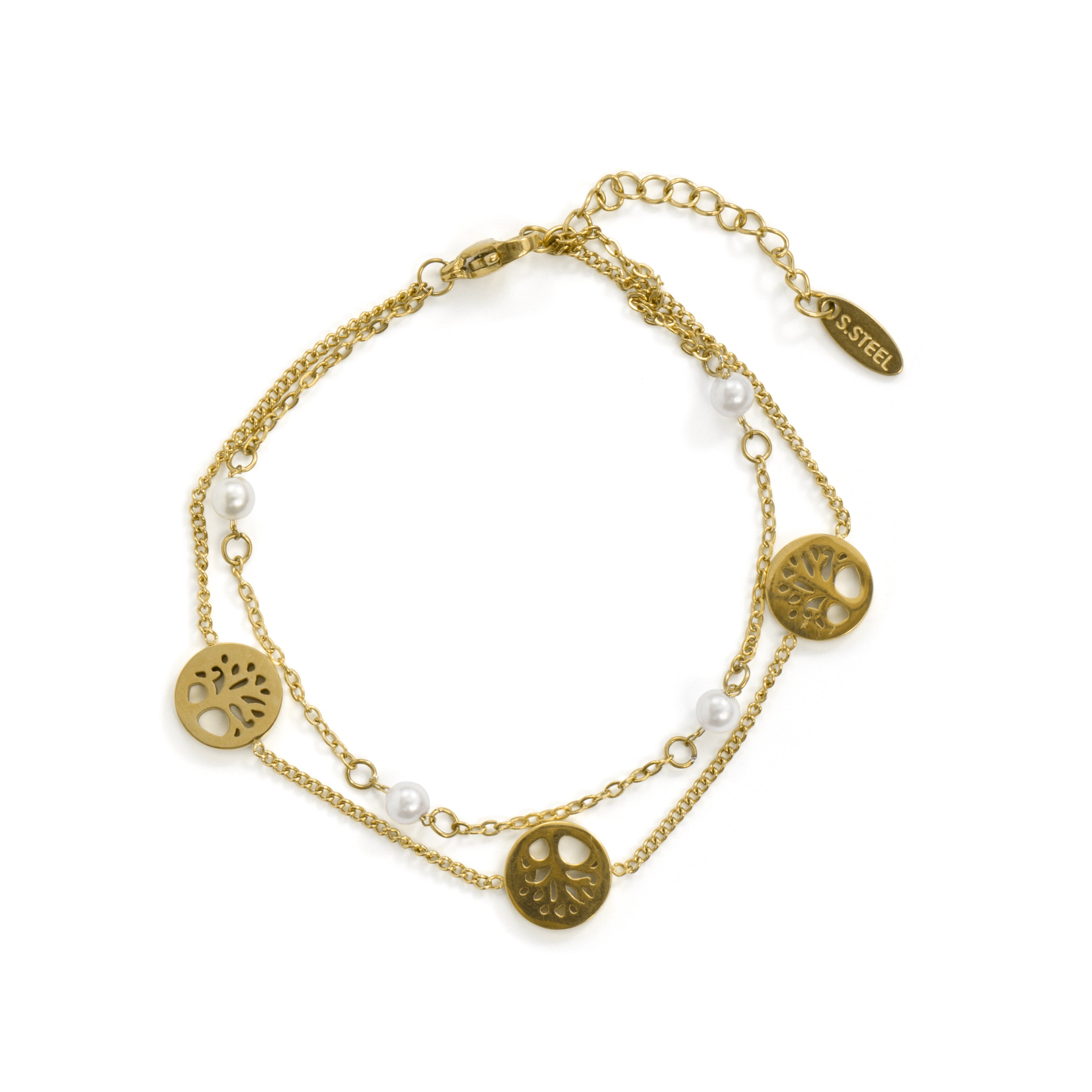 Pulsera acabado en oro amarillo de 18k - Thive