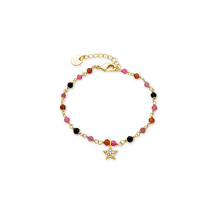 Pulsera acabado oro 18k