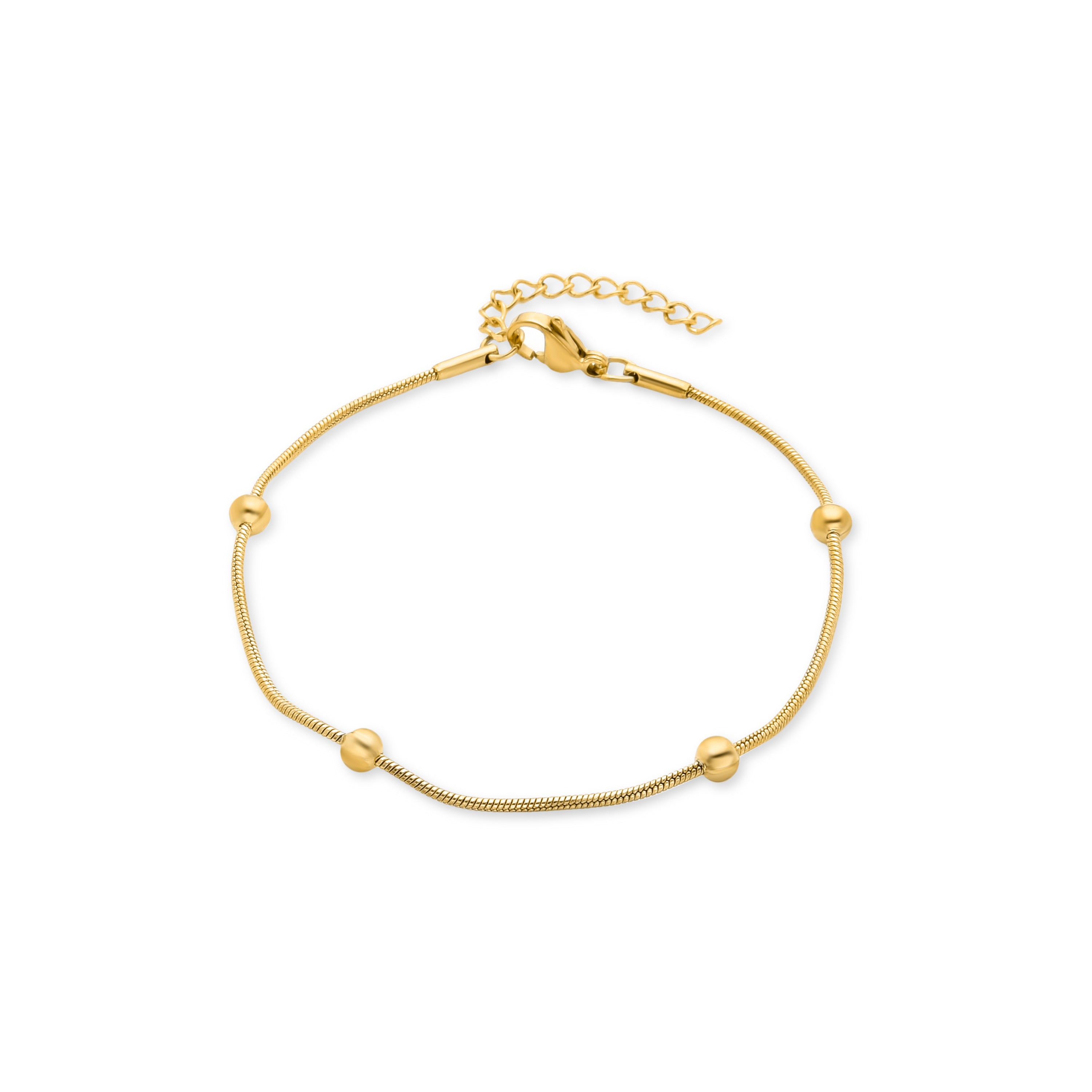 Pulsera acabada en oro amarillo de 18K - Zaham