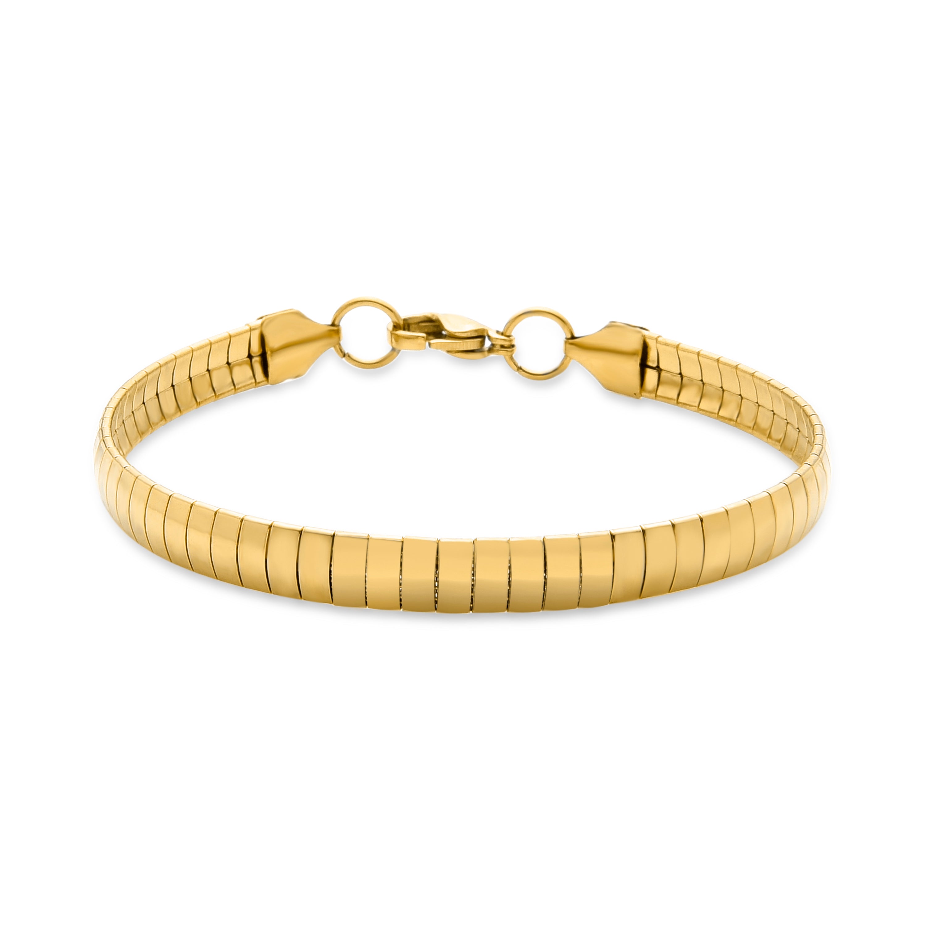 Pulsera acabada en oro amarillo de 18K - Yla
