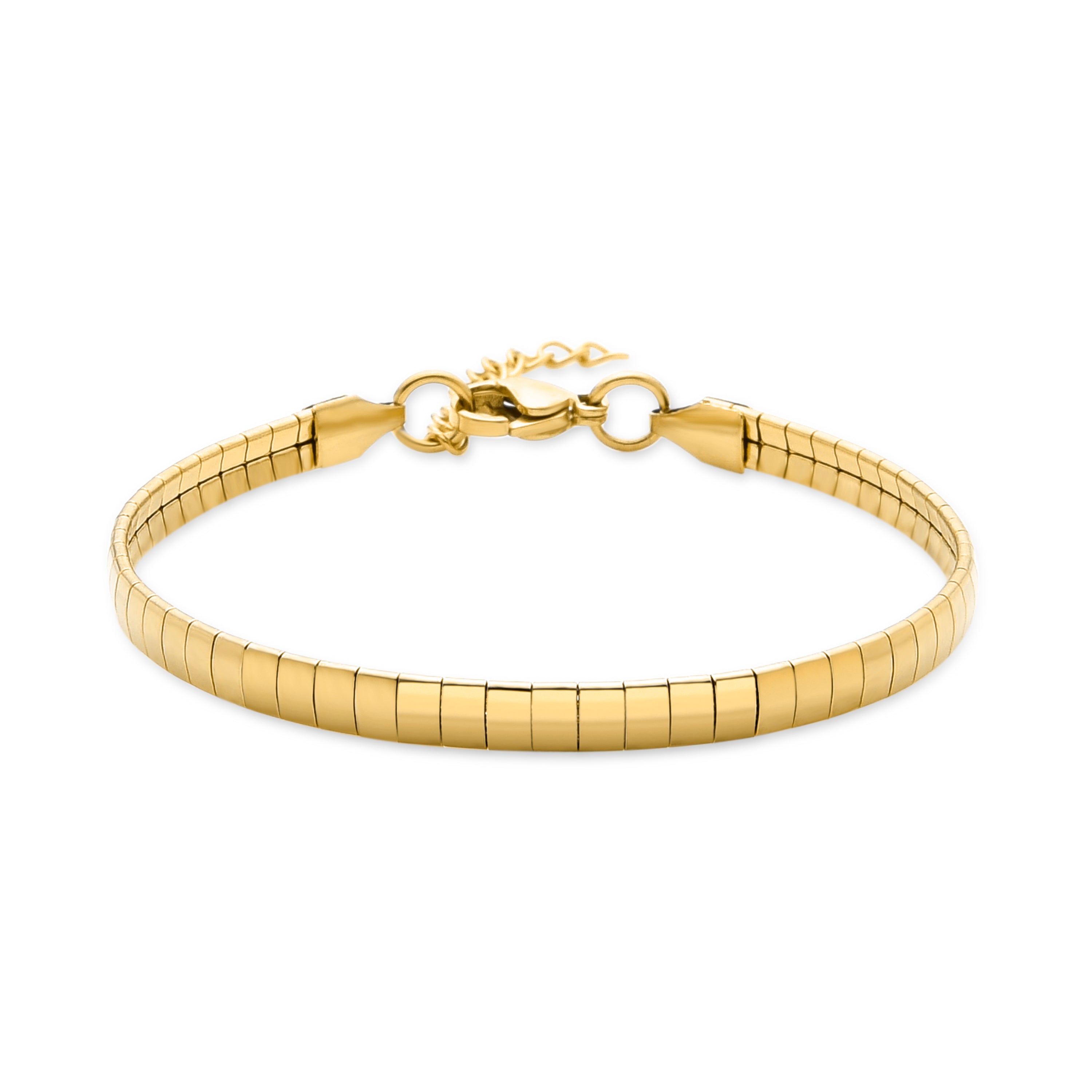 Pulsera acabada en oro amarillo de 18K - Tylon