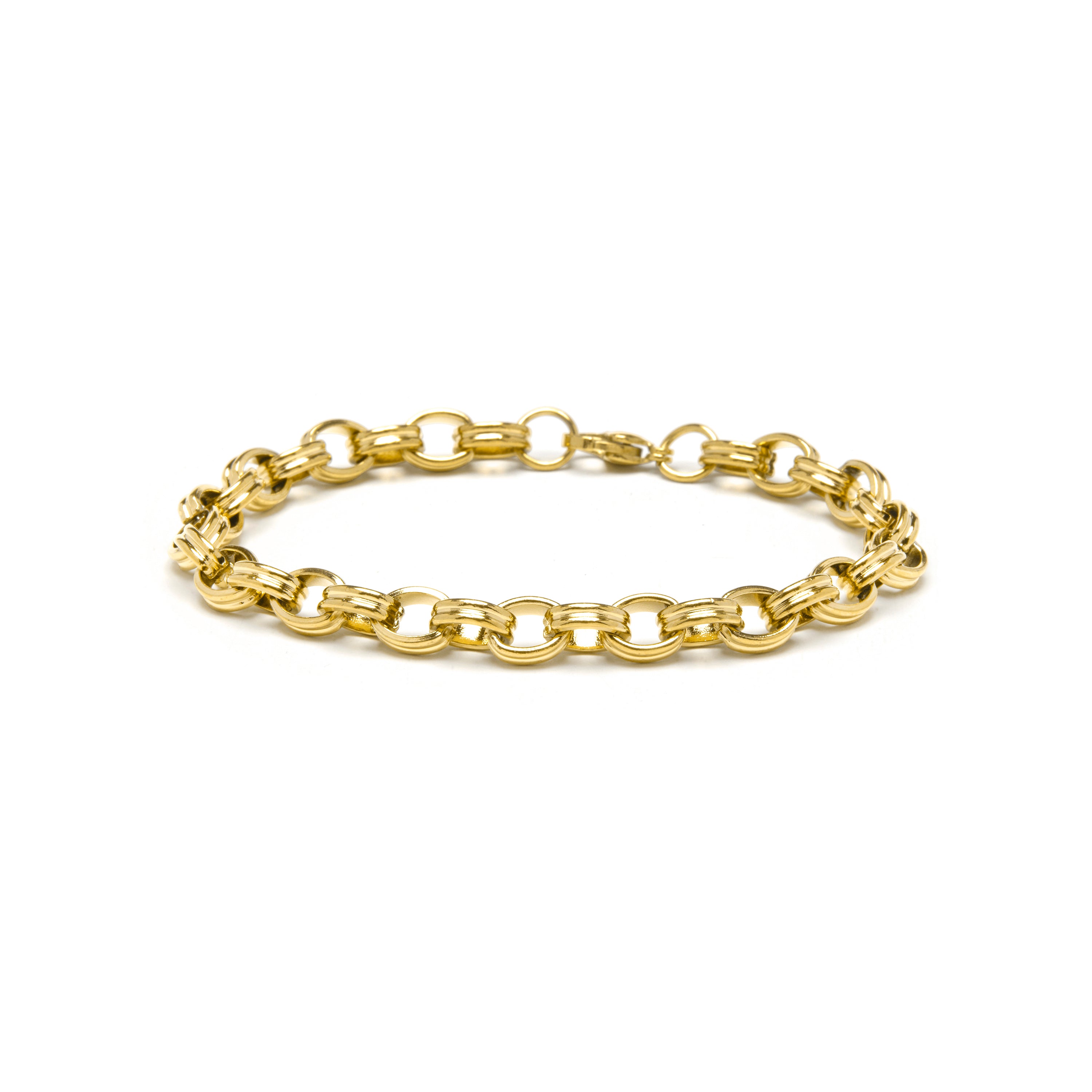 Pulsera acabado en oro amarillo 18k - Haloy