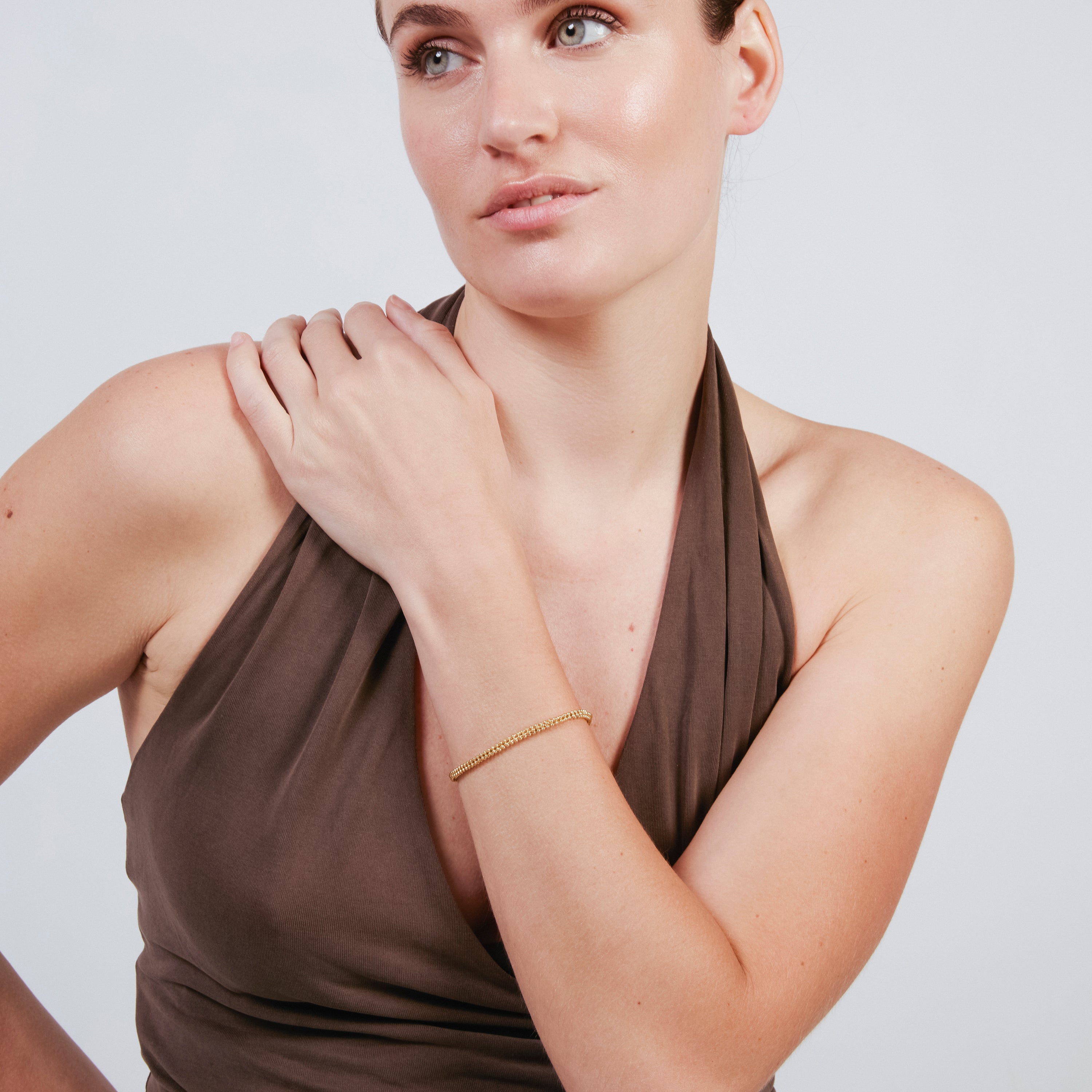 Pulsera acabado en oro amarillo de 18k - Dahdan