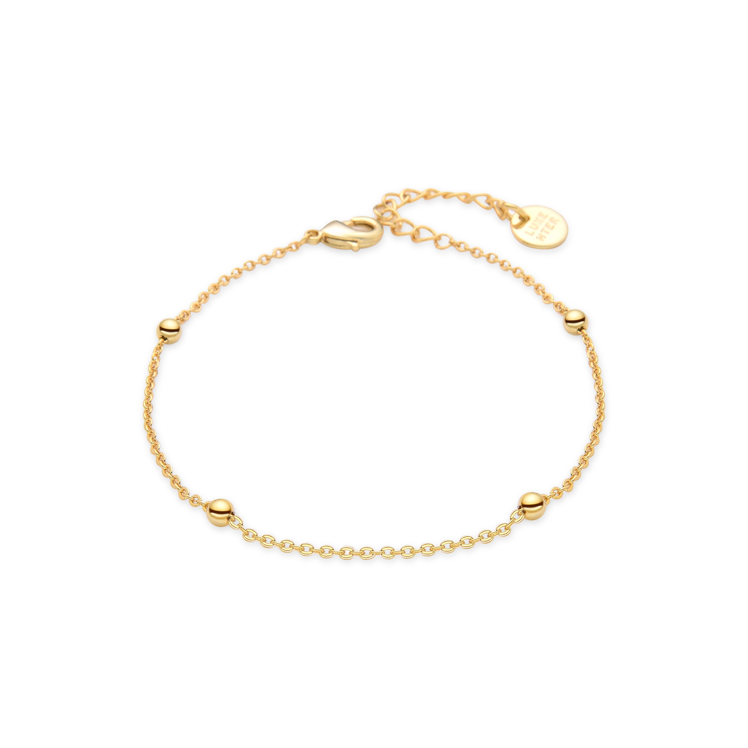 Pulsera acabada en oro amarillo de 18K - Liydat