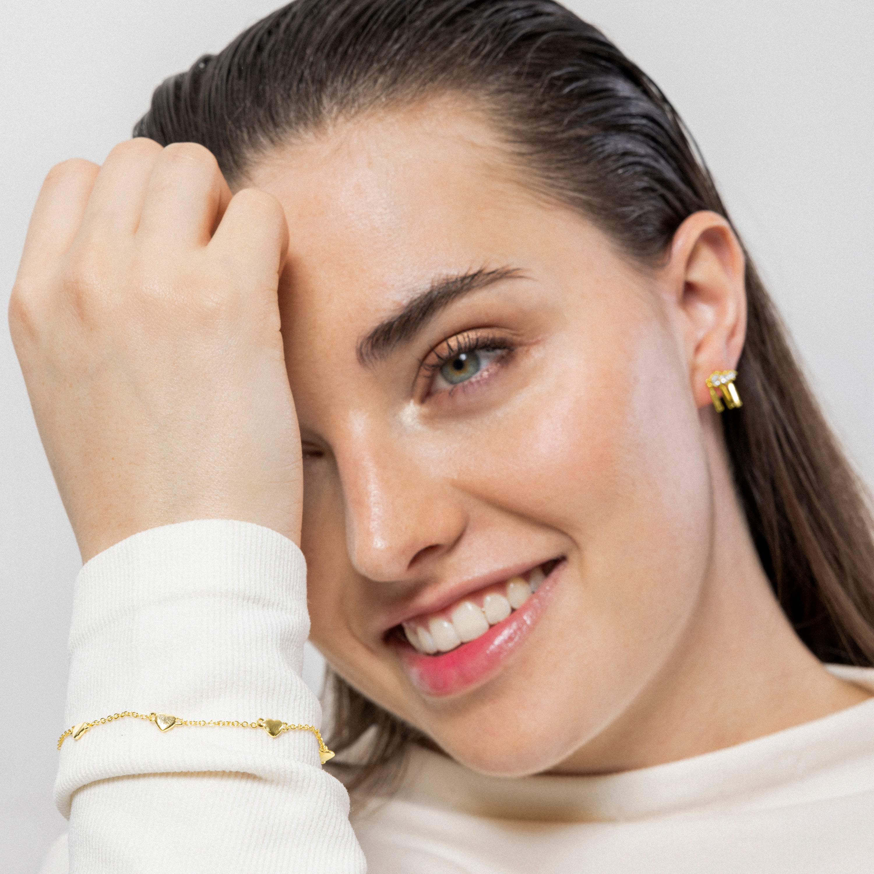 Pulsera acabada en oro amarillo de 18K - Moham