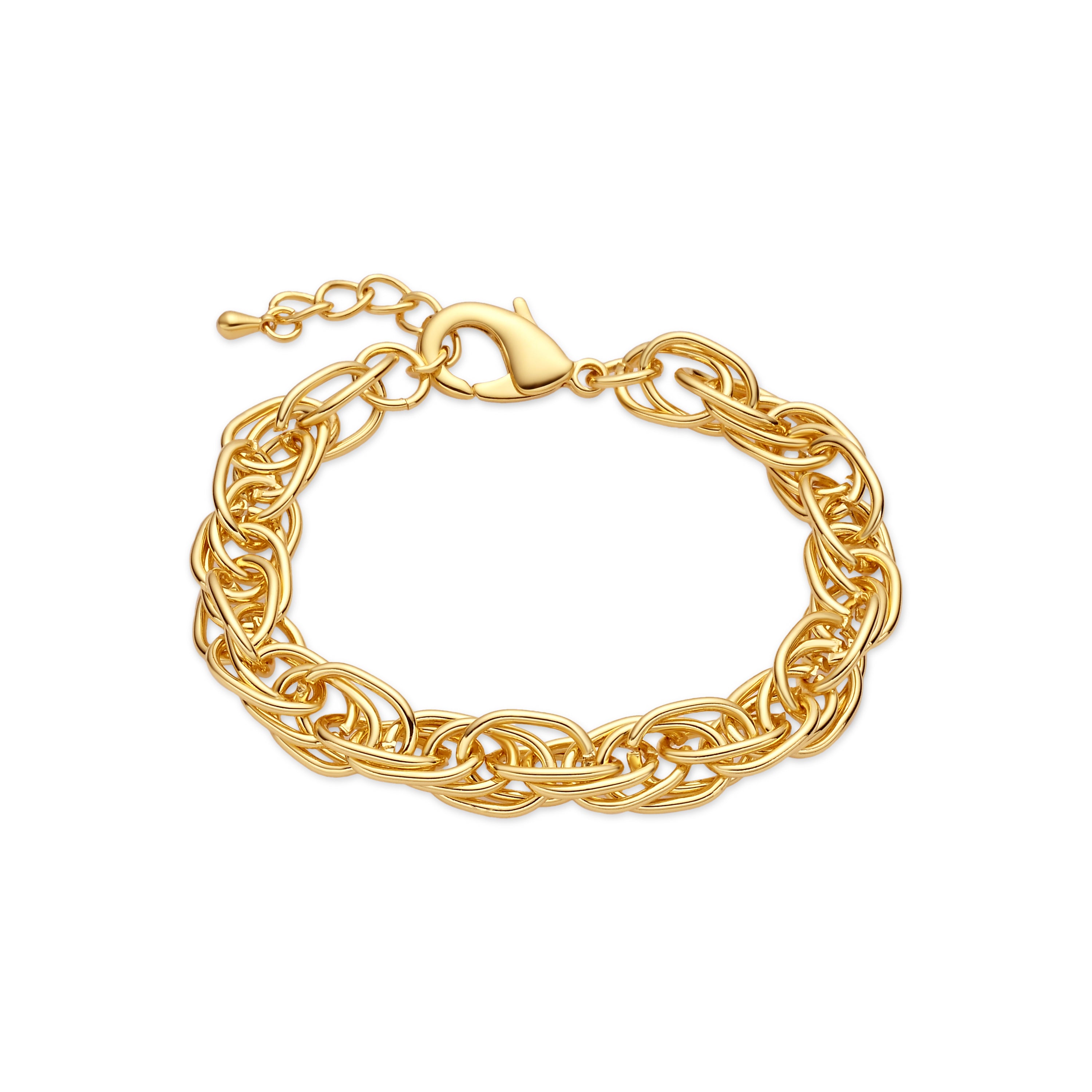 Pulsera acabado en oro amarillo de 18k - Mosoth
