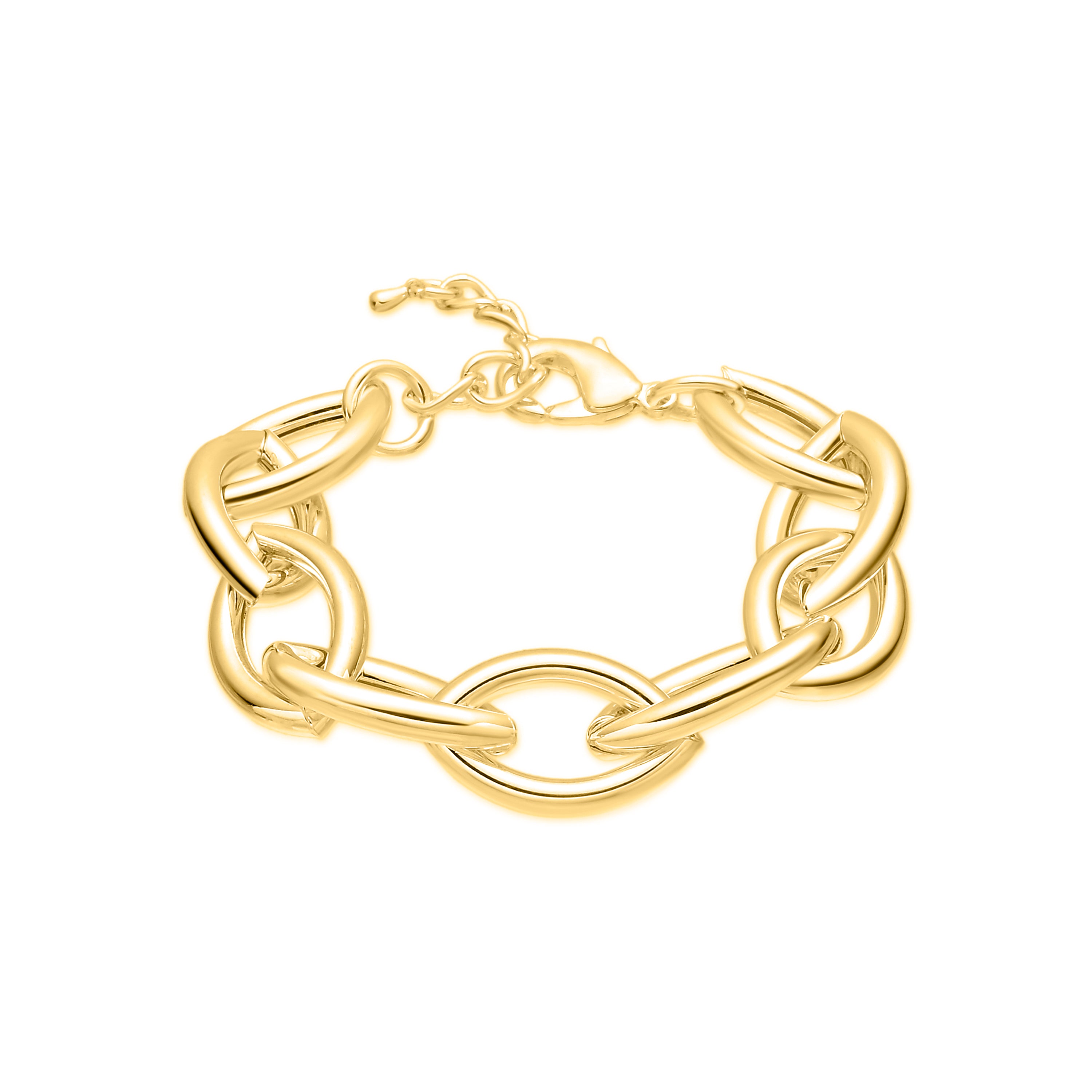 Pulsera acabado en oro amarillo de 18k - Letli
