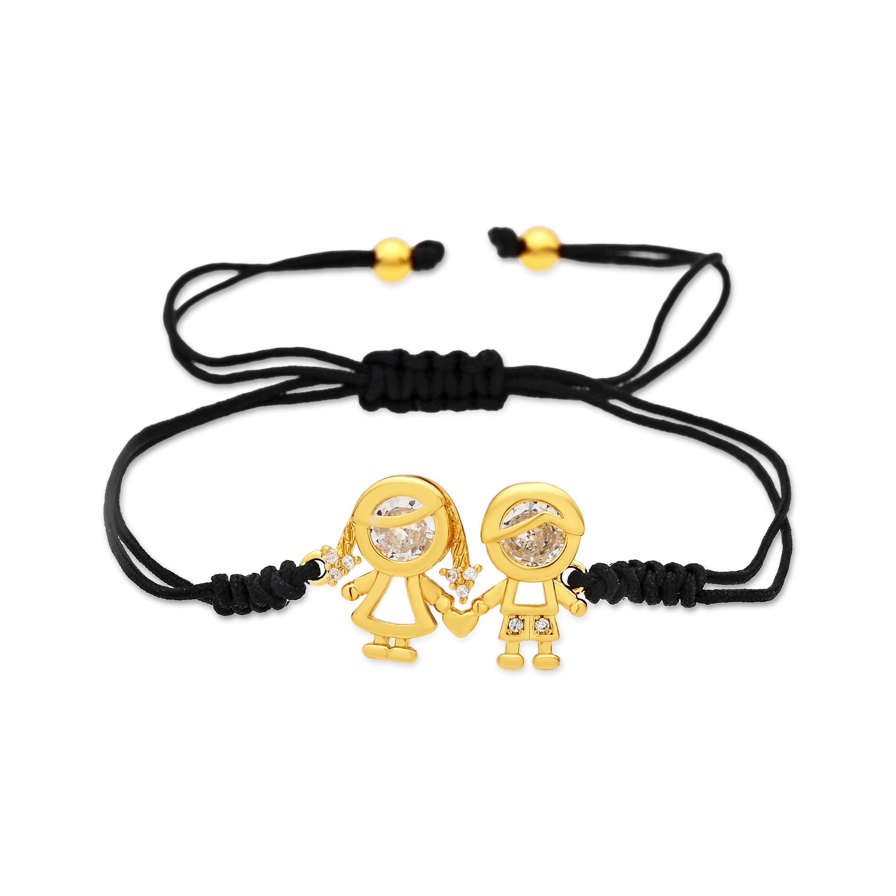 Pulsera de Circonita Brillante acabado en oro amarillo de 18k - Children