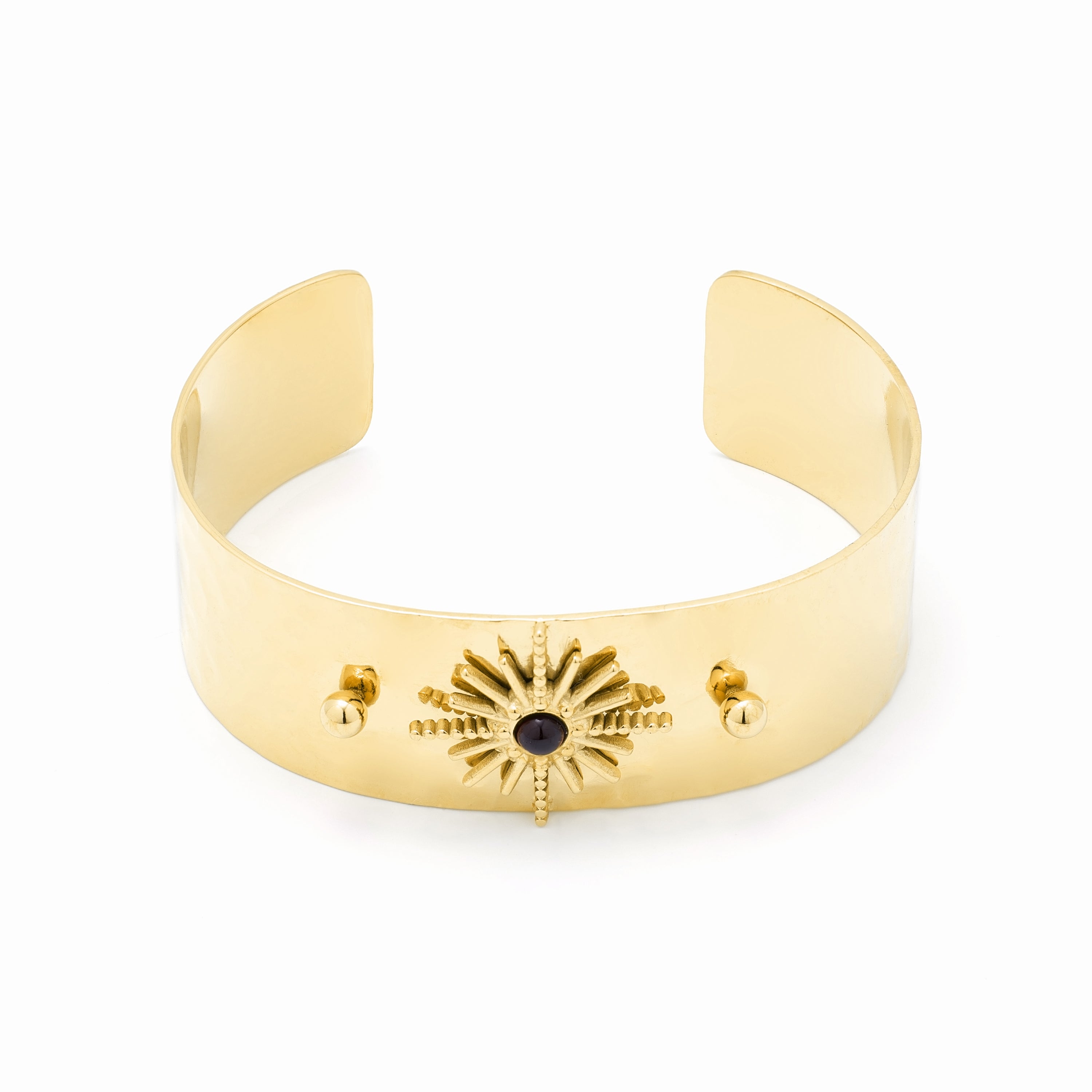 Pulsera de Onix acabada en oro amarillo de 18K- Nepai