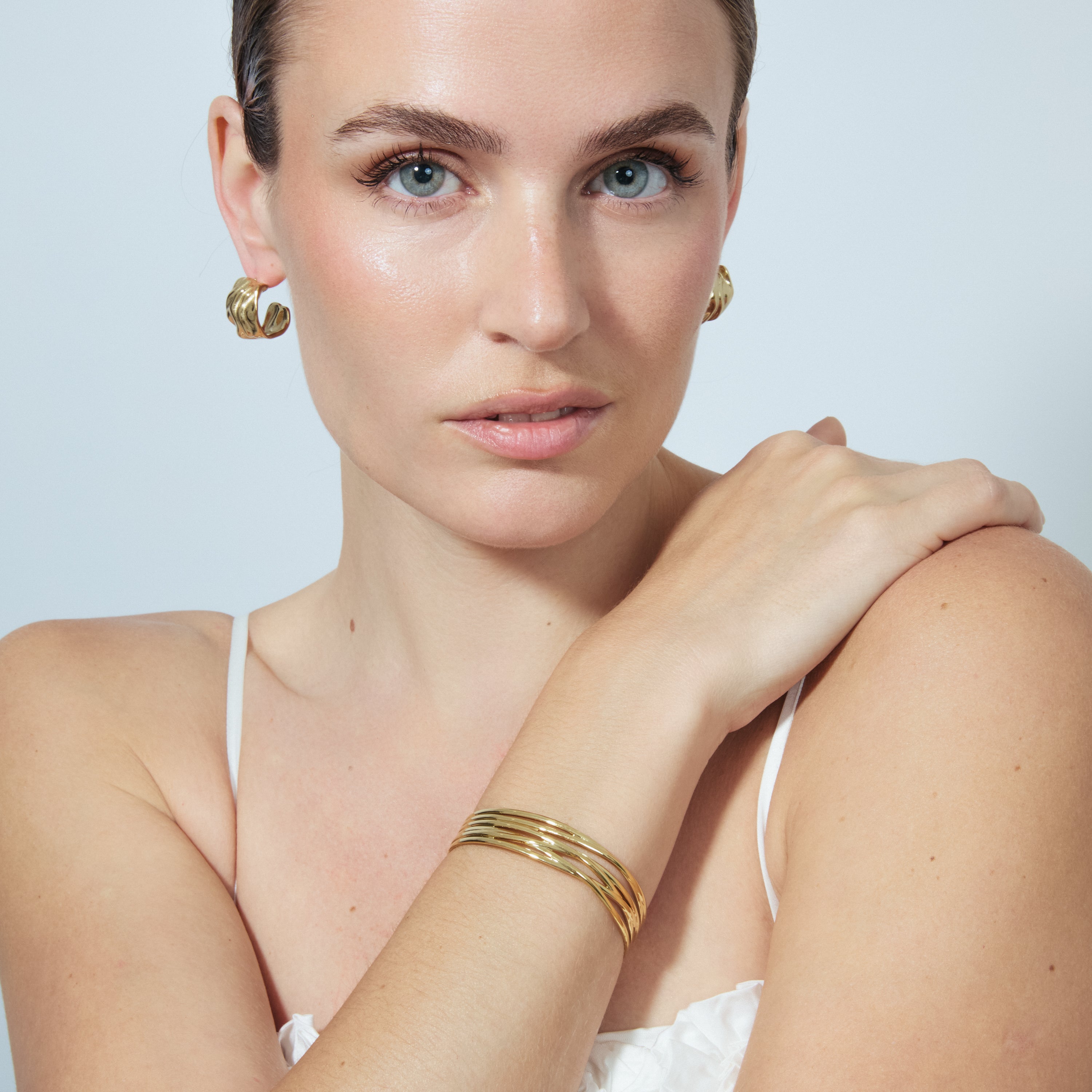 Pulsera acabado en oro amarillo de 18k - Rithfa