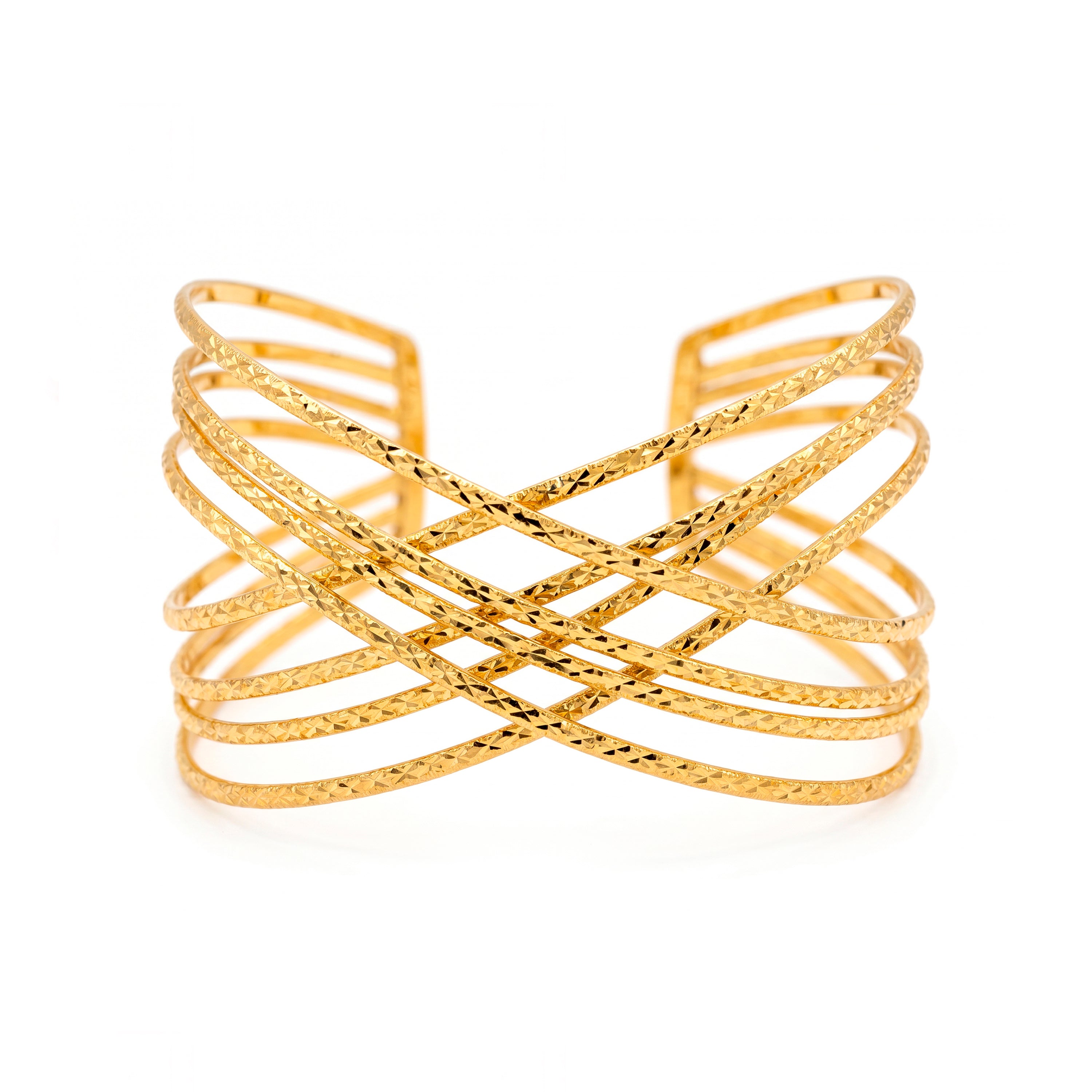 Pulsera acabado en oro amarillo de 18k - Fledwah