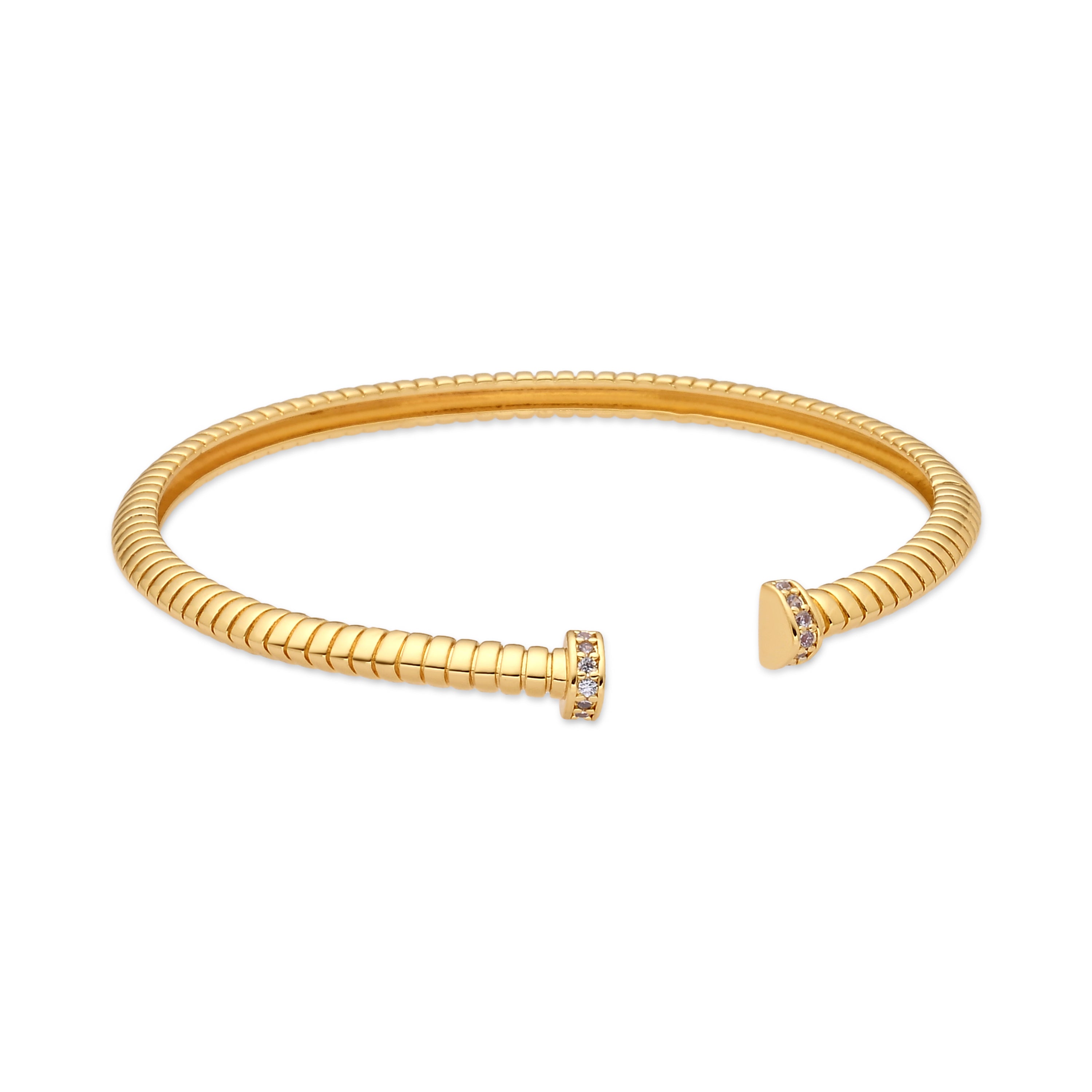 Pulsera de Circonita Brillante acabado en oro amarillo de 18k - Aih