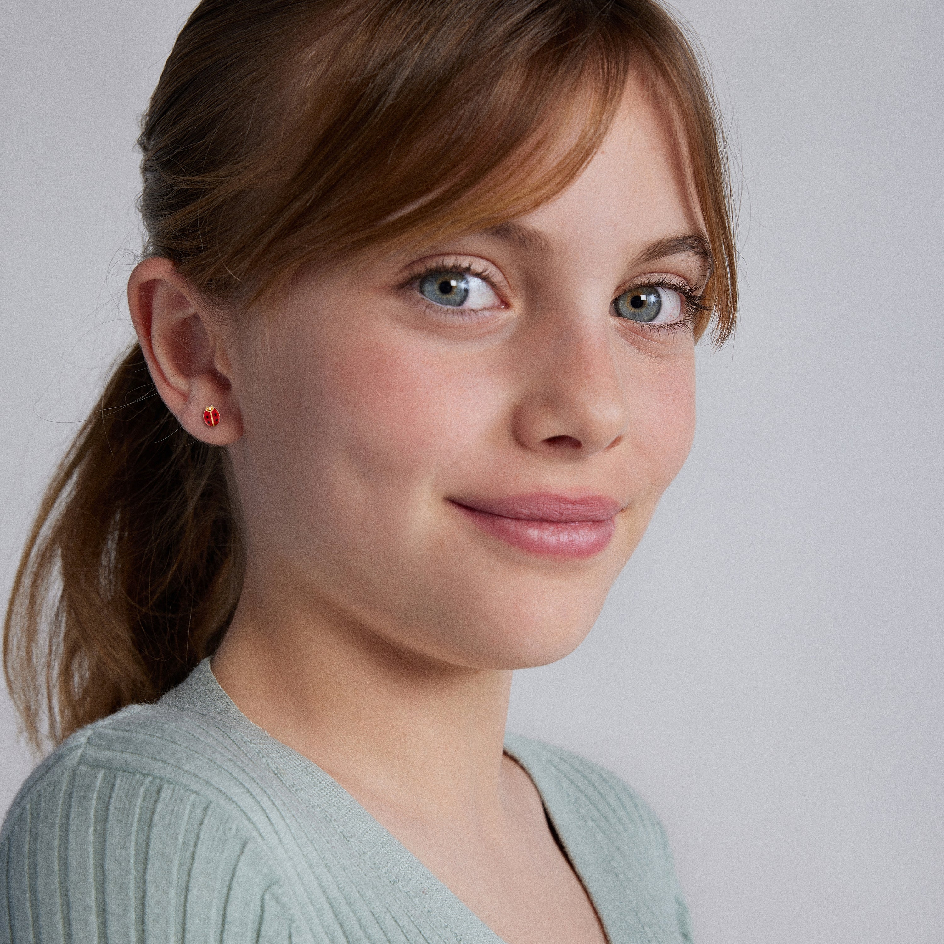 Pendientes de Aleación de Metal y Lacado Rojo acabado en rodio - Nenon