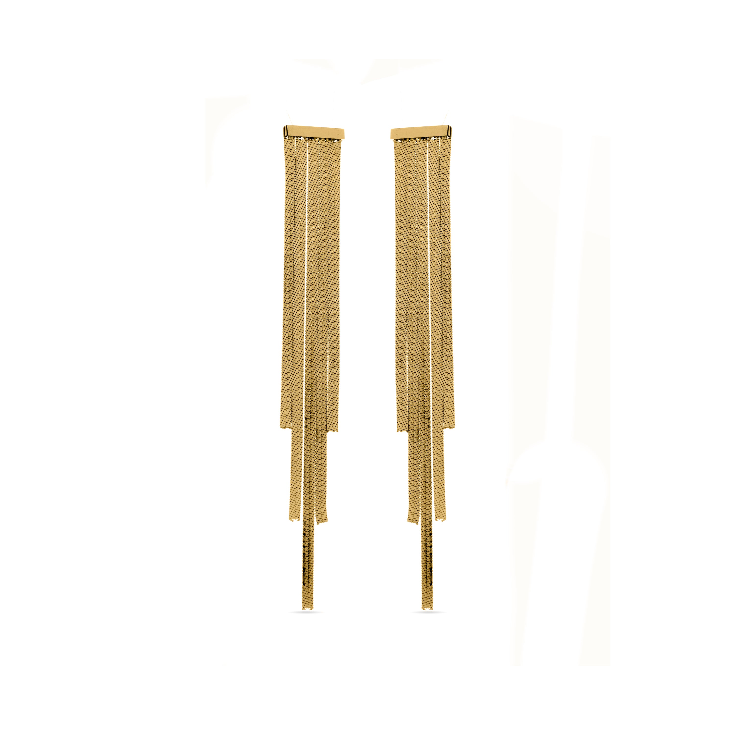 Pendientes acabados en oro amarillo de 18K - Olnox