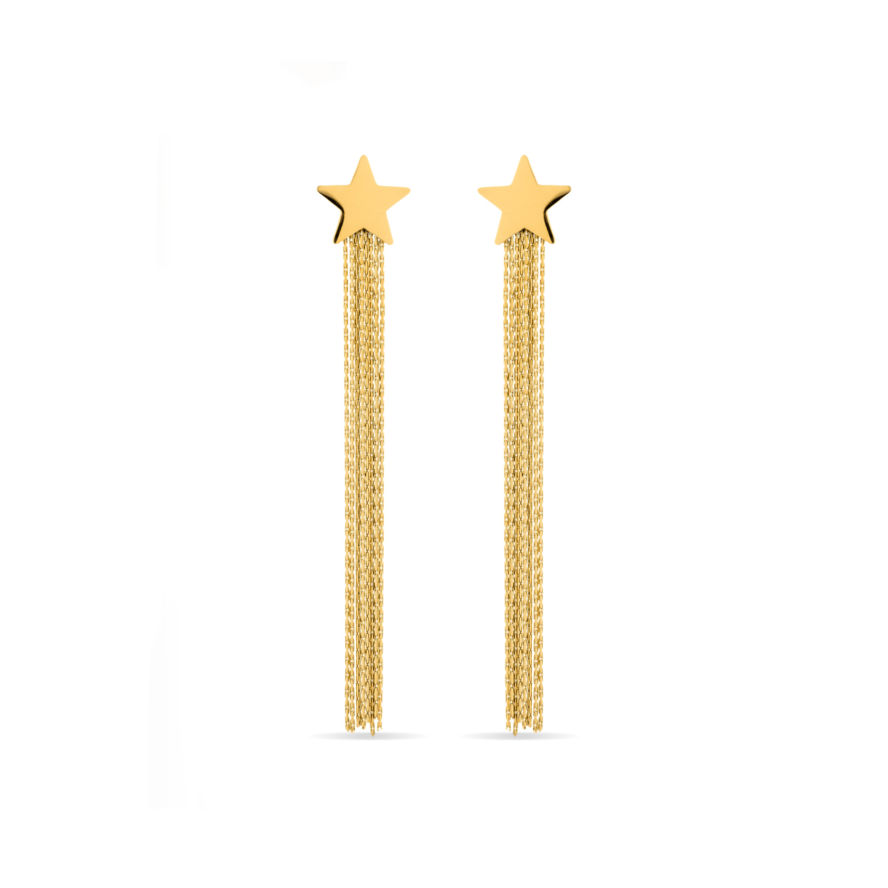 Pendientes acabados en oro amarillo de 18K - Oniu