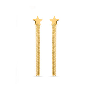 Pendientes acabado oro 18k