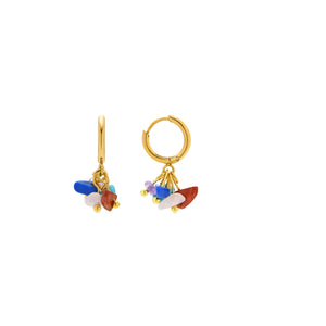 Pendientes acabado oro 18k