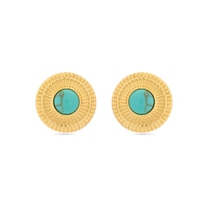 Pendientes acabado oro 18k