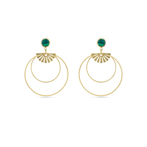 Pendientes acabado oro 18k