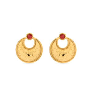 Pendientes acabados en oro amarillo 18k