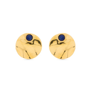 Pendientes acabados en oro amarillo 18k