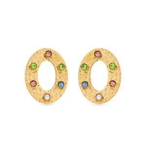 Pendientes acabados en oro amarillo 18k