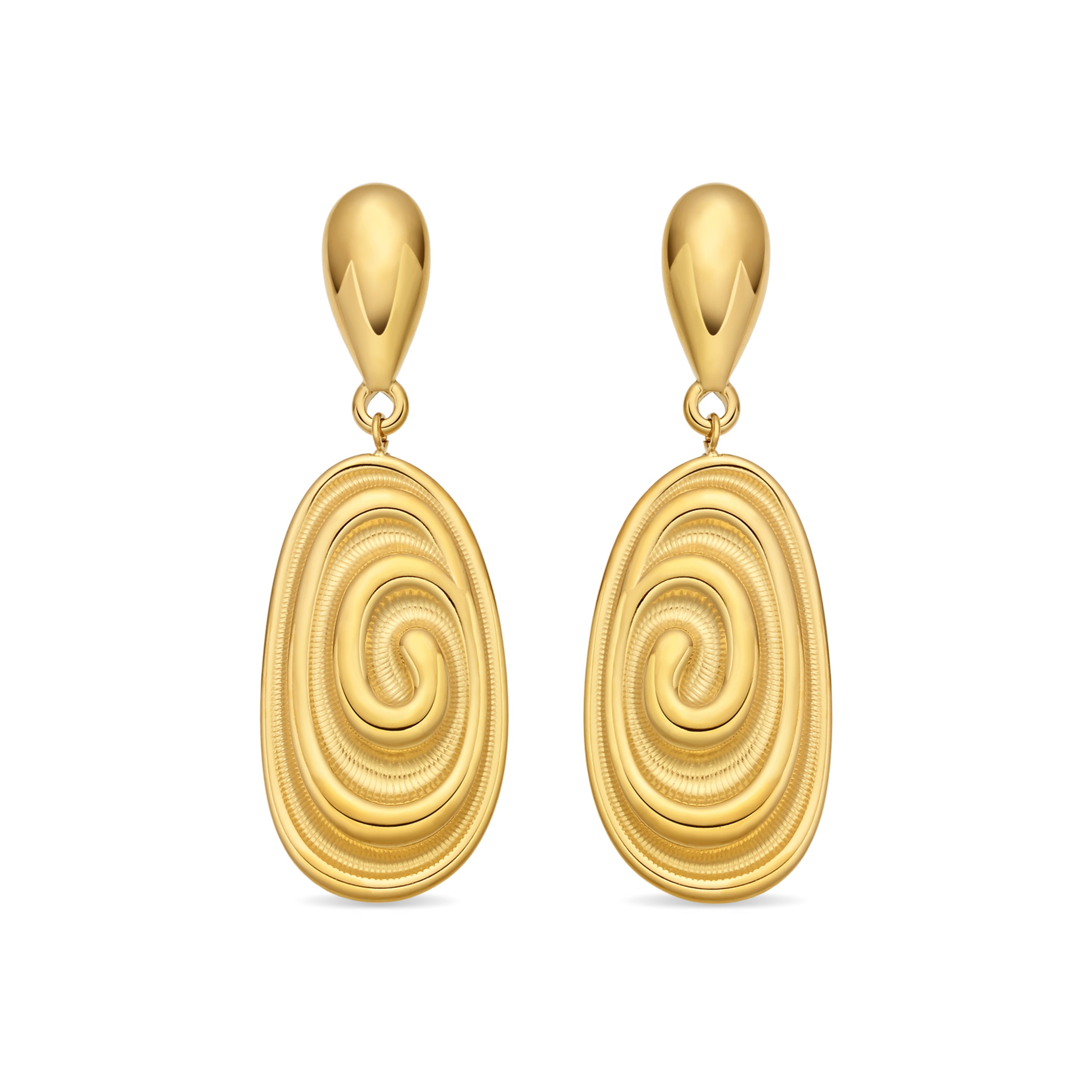 Pendientes acabado en oro amarillo de 18k - Vimeri