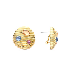 Pendientes acabado oro 18k