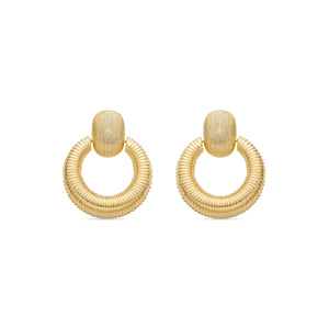 Pendientes acabado oro 18k