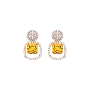 18k gold finish earrings