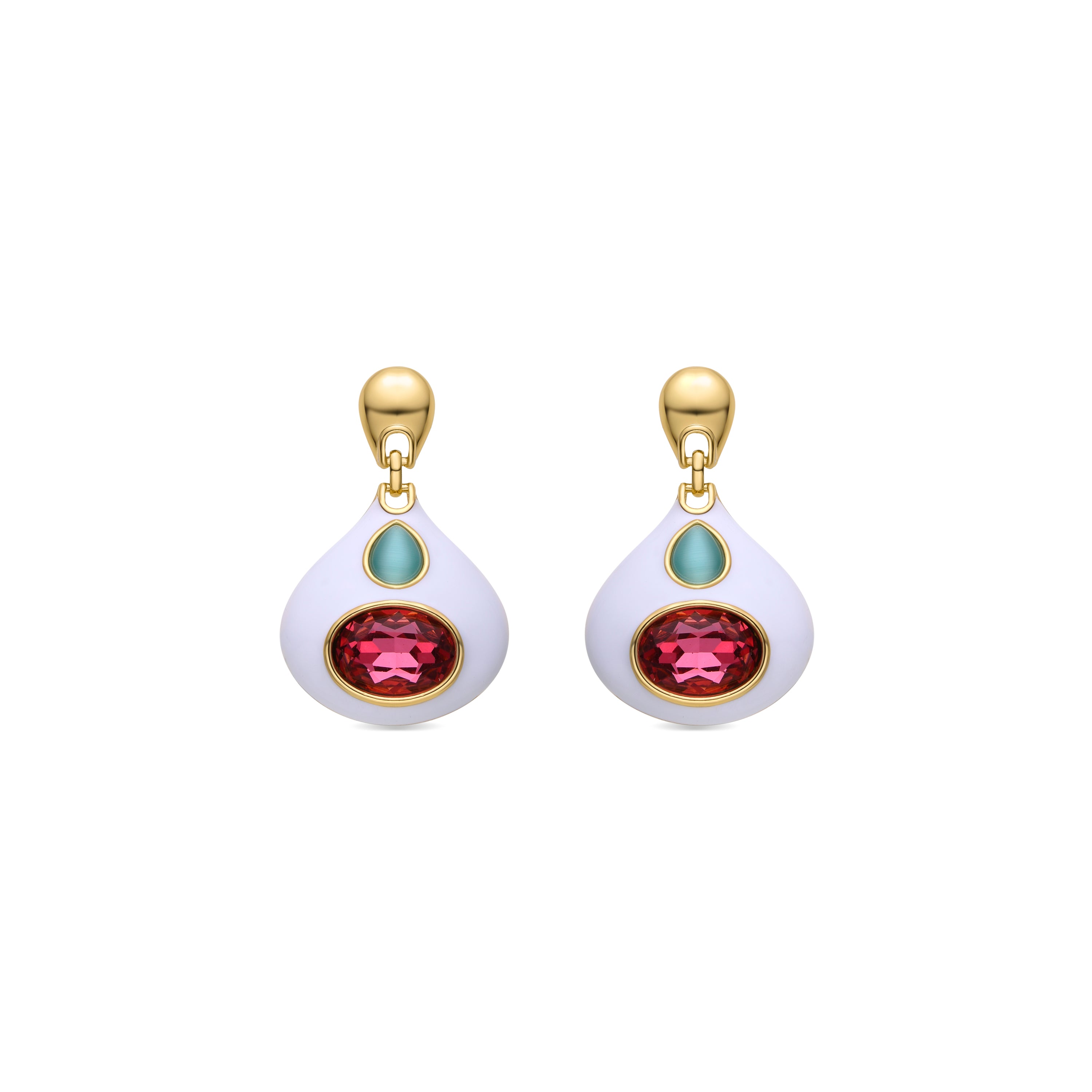 Pendientes acabados en oro amarillo de 18k - Notha