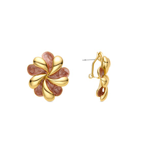 Pendientes acabados en oro amarillo 18K