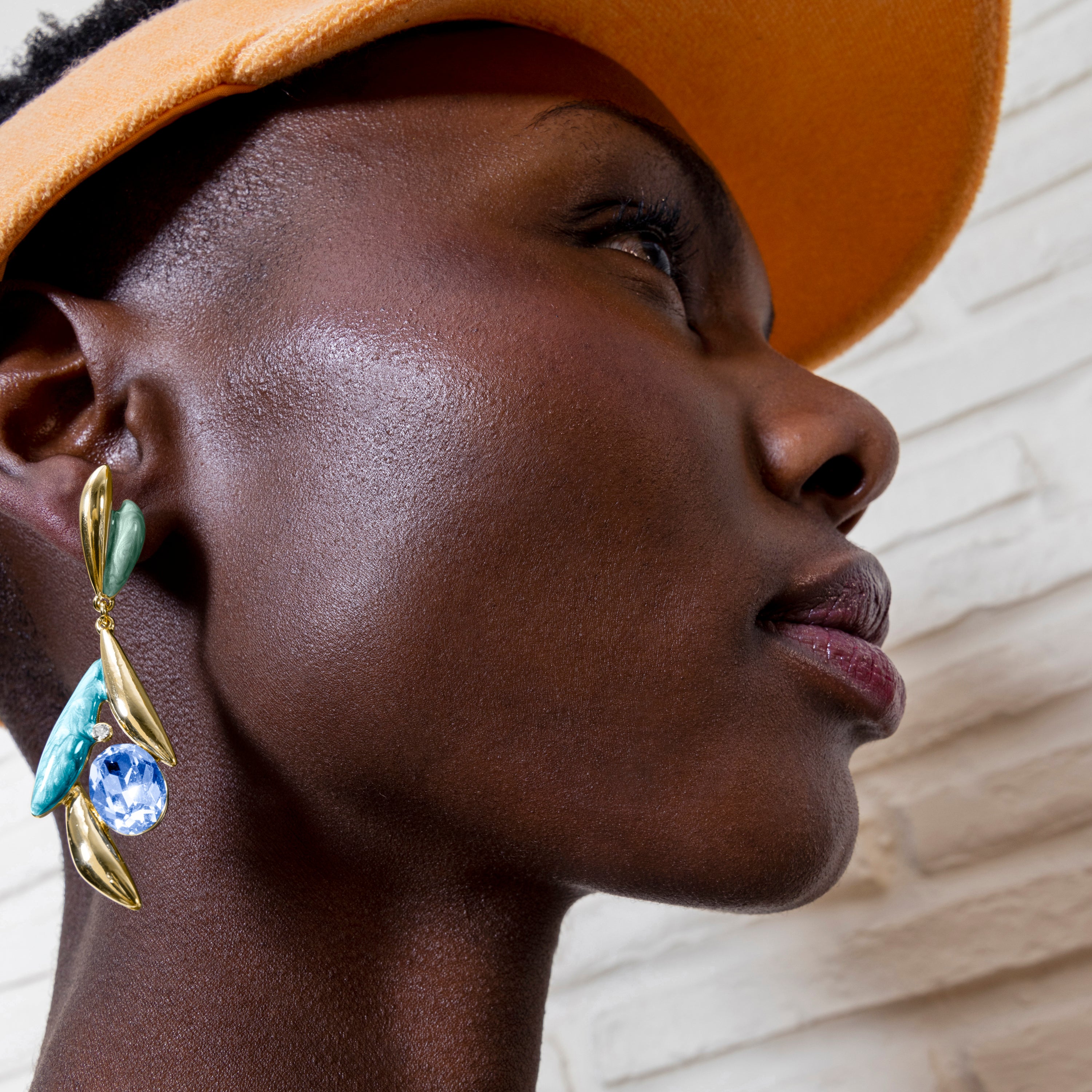 Pendientes de Circonita Topacio Azul acabados en oro amarillo de 18k - Amarke