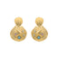 Pendientes acabados en oro amarillo 18k