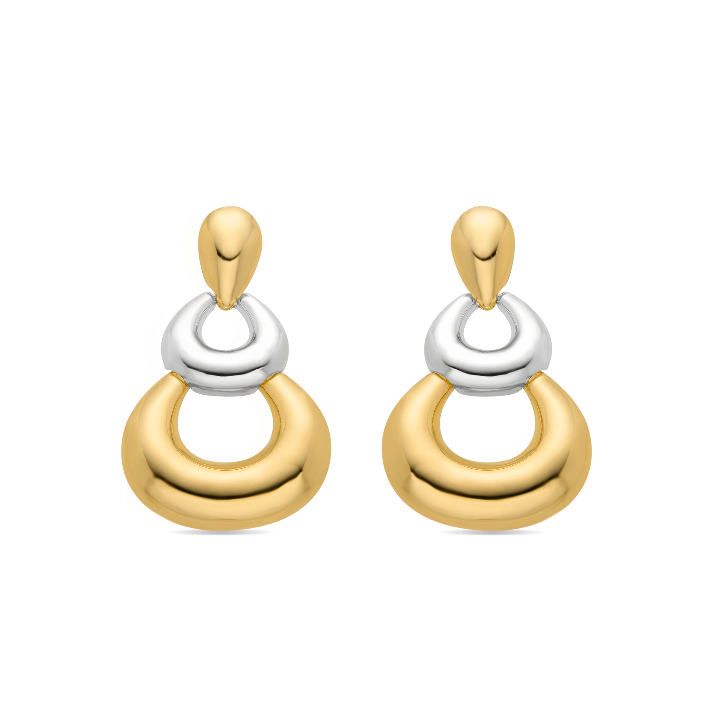 Pendientes acabado en oro amarillo de 18k - Aured