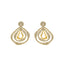 Pendientes acabado oro 18k