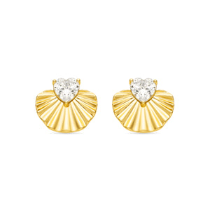 Pendientes acabado oro 18k